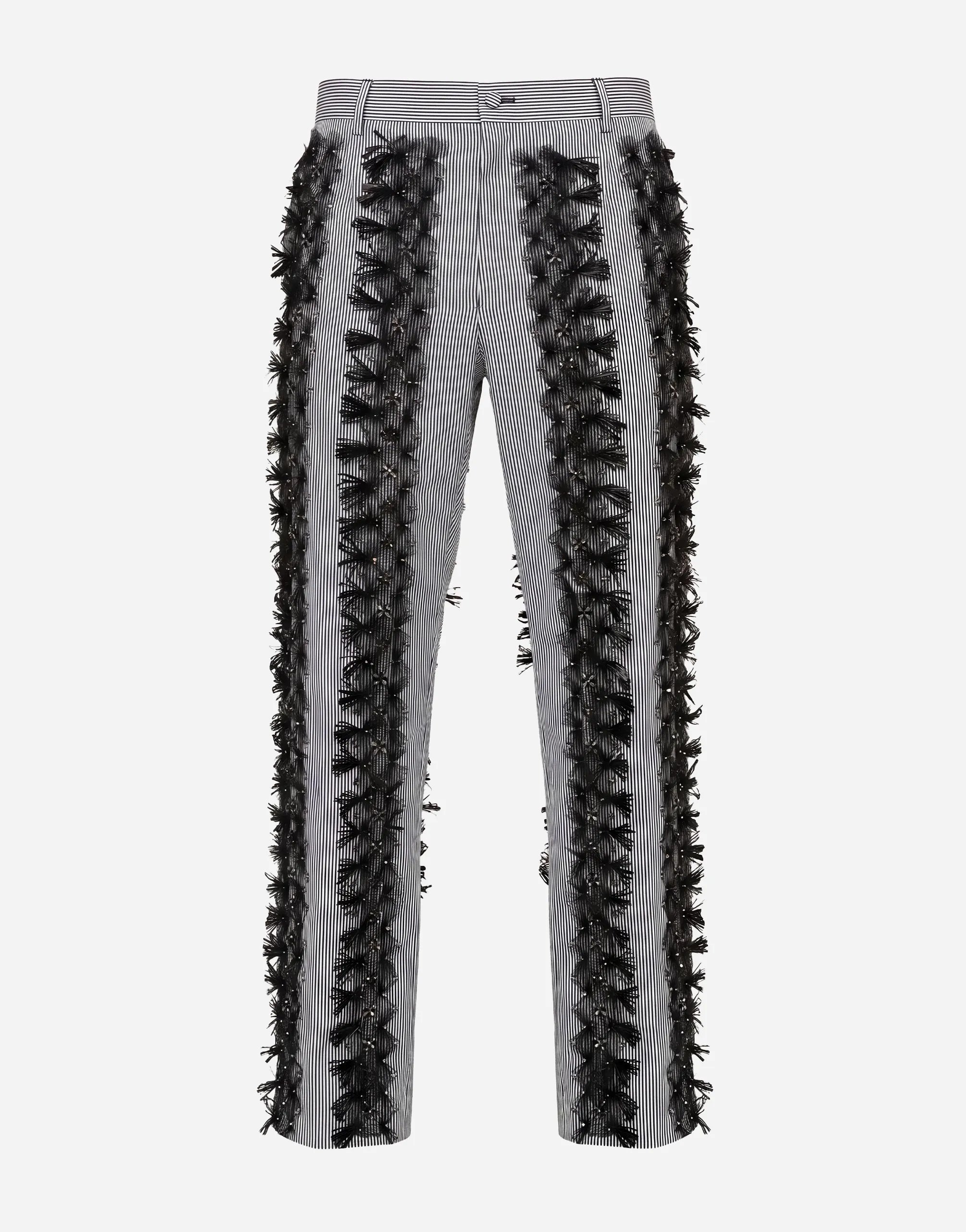 Dolce & Gabbana Butterfly Embellished Trousers