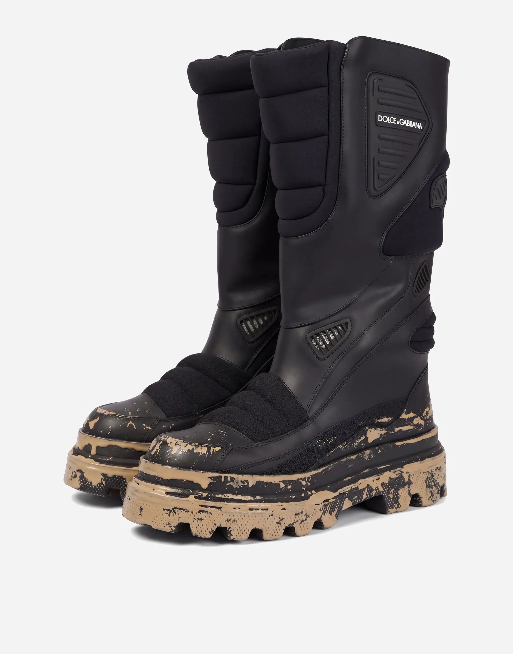 Dolce & Gabbana Chunky Moto Platform Biker Boots - alternate view