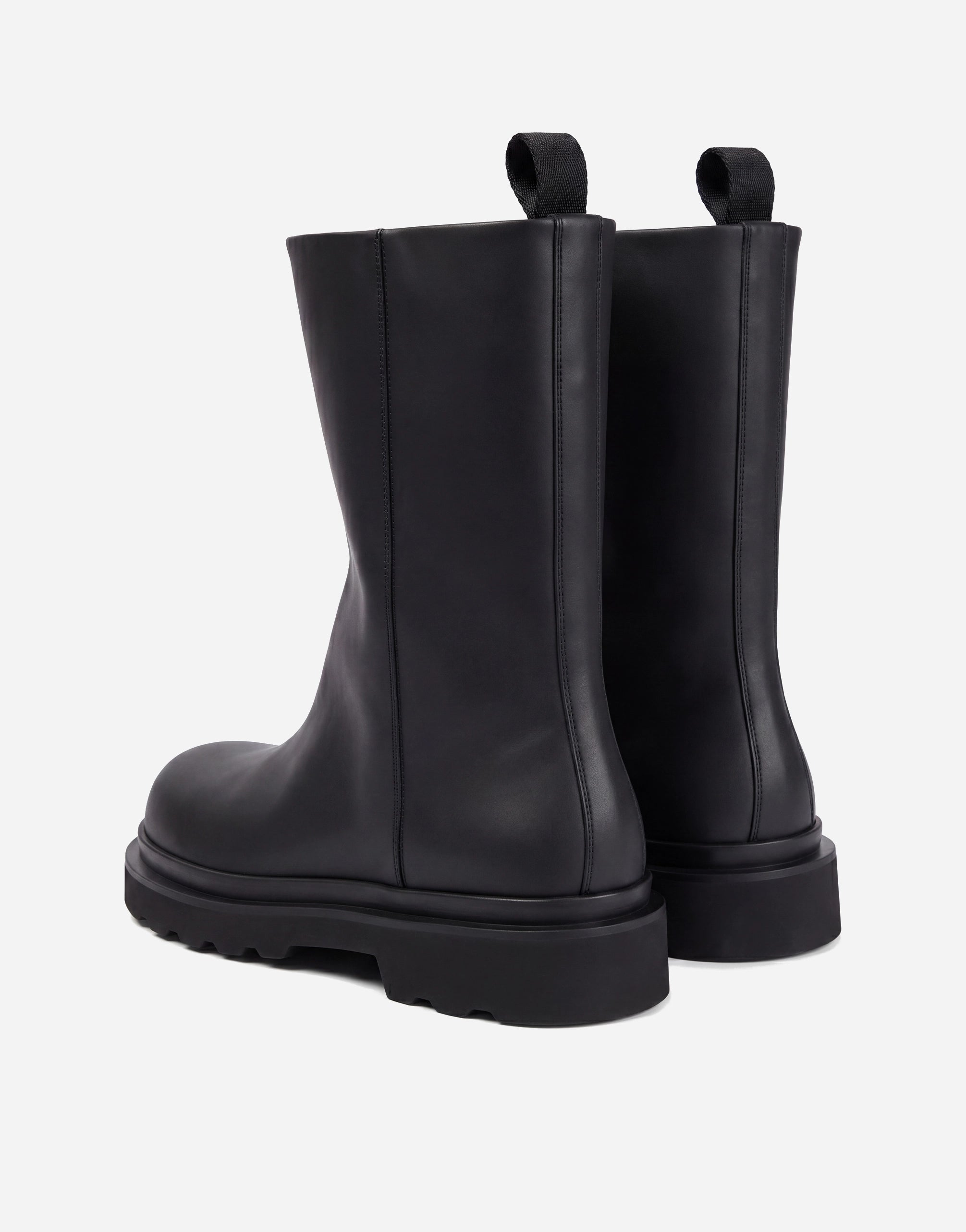 Dolce & Gabbana Mid-Calf Leather Lug Sole Boots - alternate view