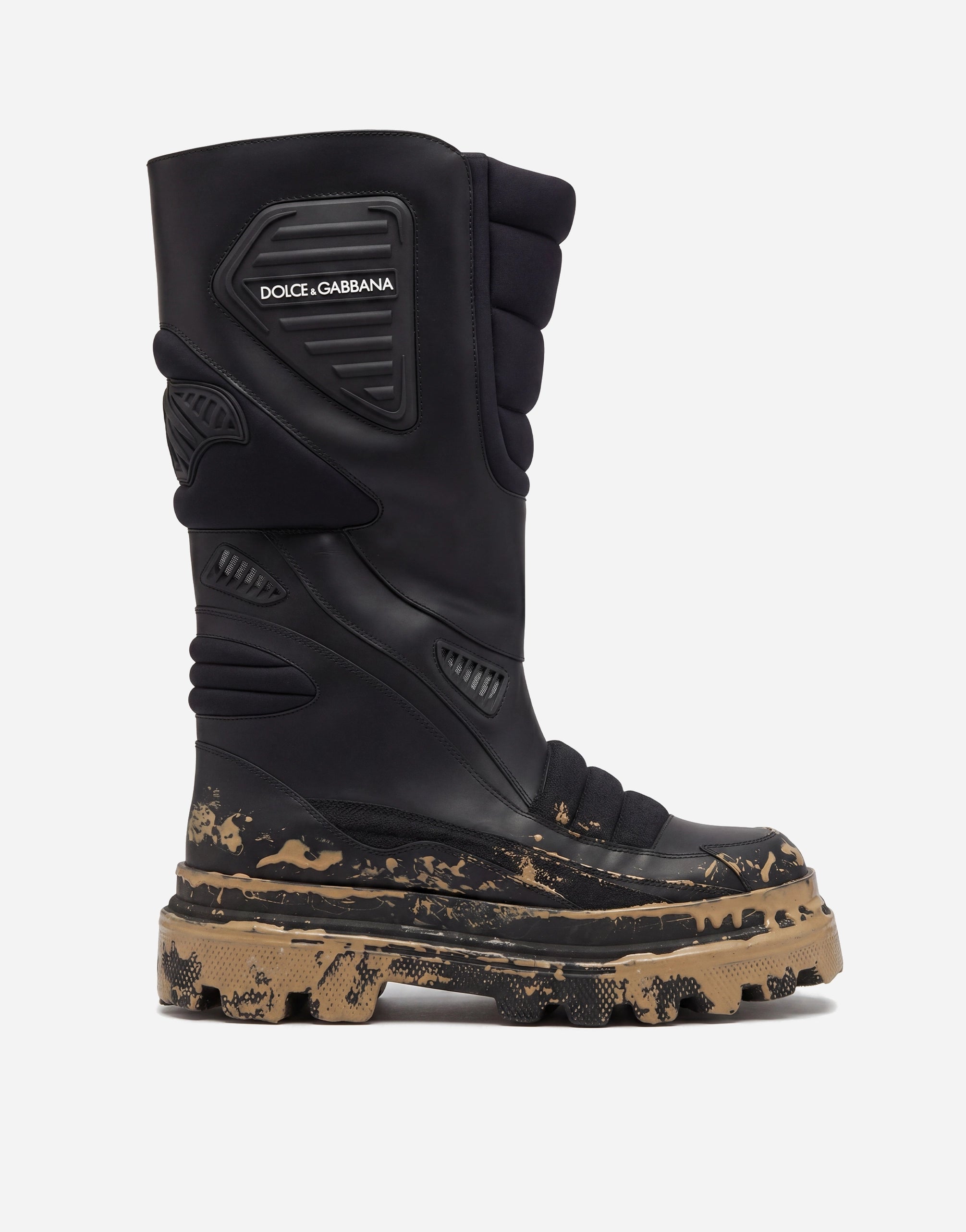 Dolce & Gabbana Chunky Moto Platform Biker Boots
