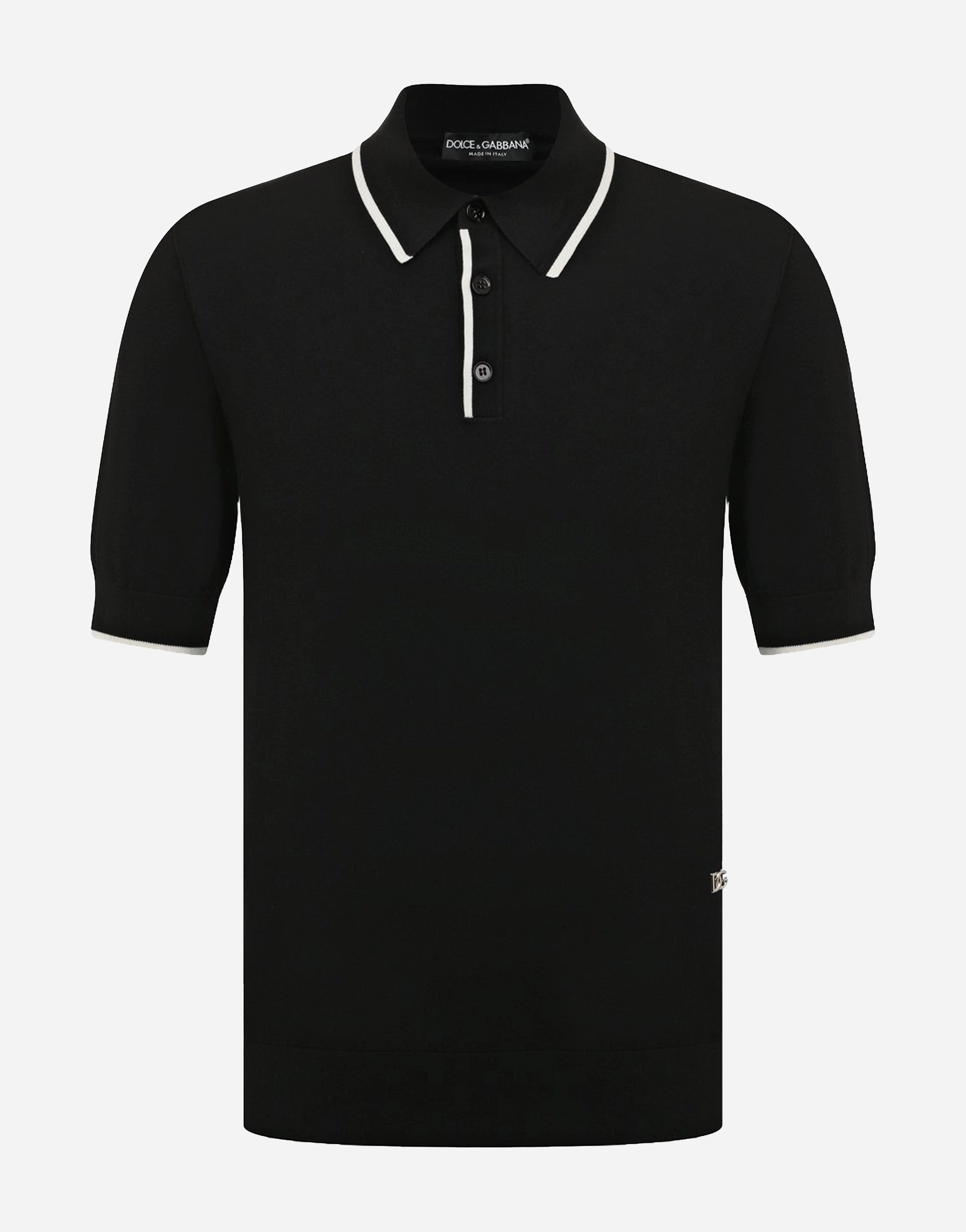 Dolce & Gabbana Cotton Knit Polo Shirt