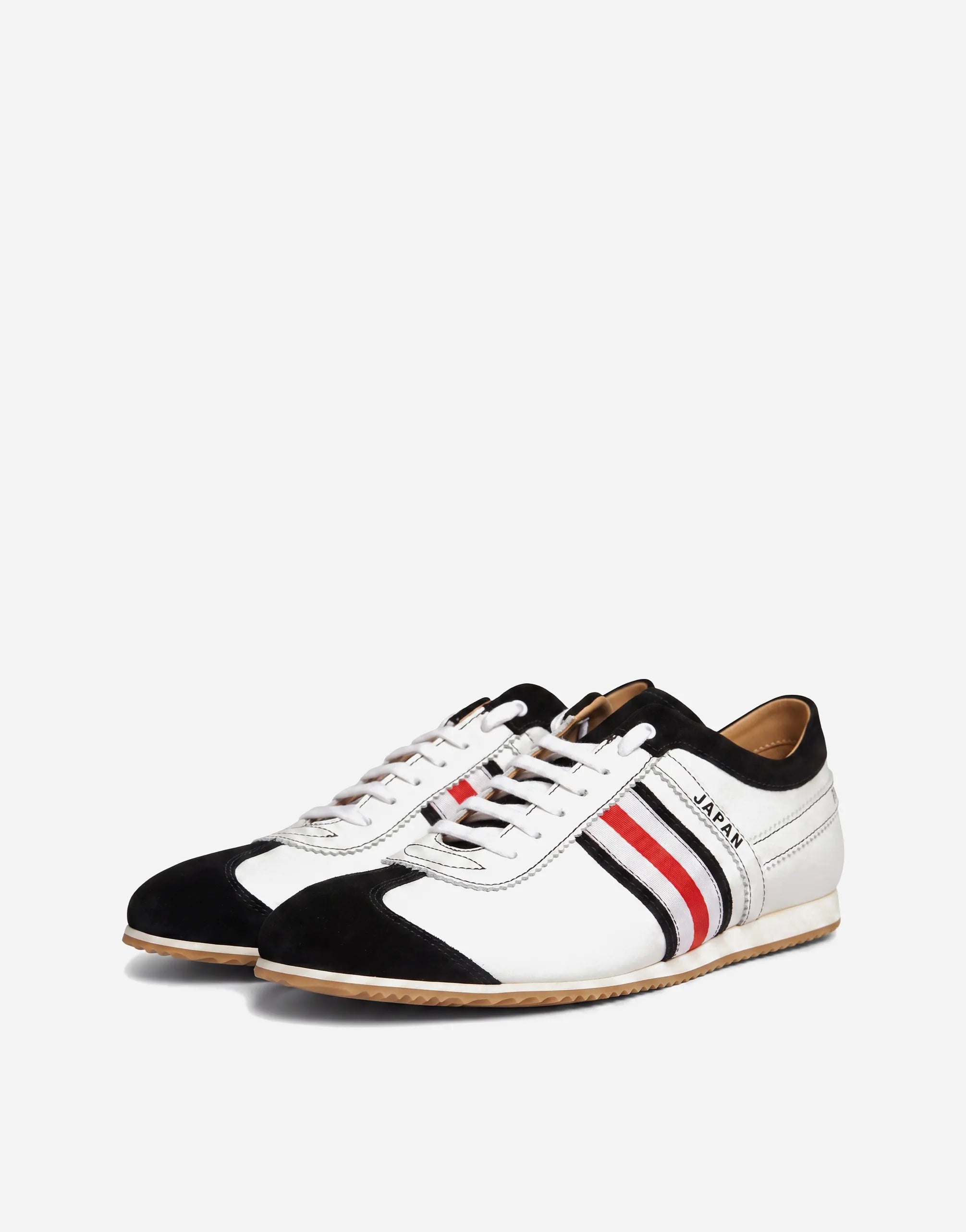 Dolce & Gabbana Japan Stripe Leather Sneakers