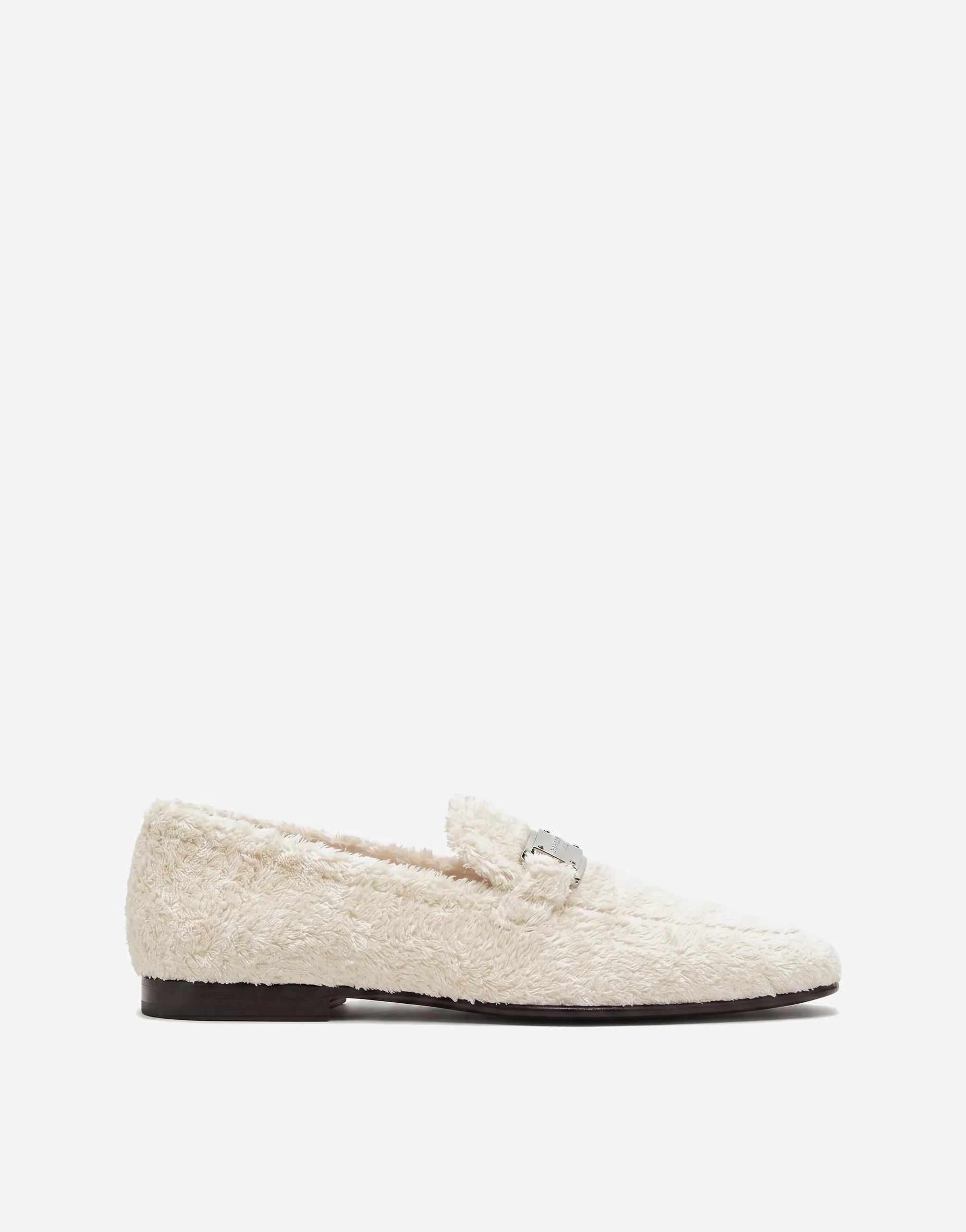 Dolce & Gabbana Plush Logo Plaque Loafers