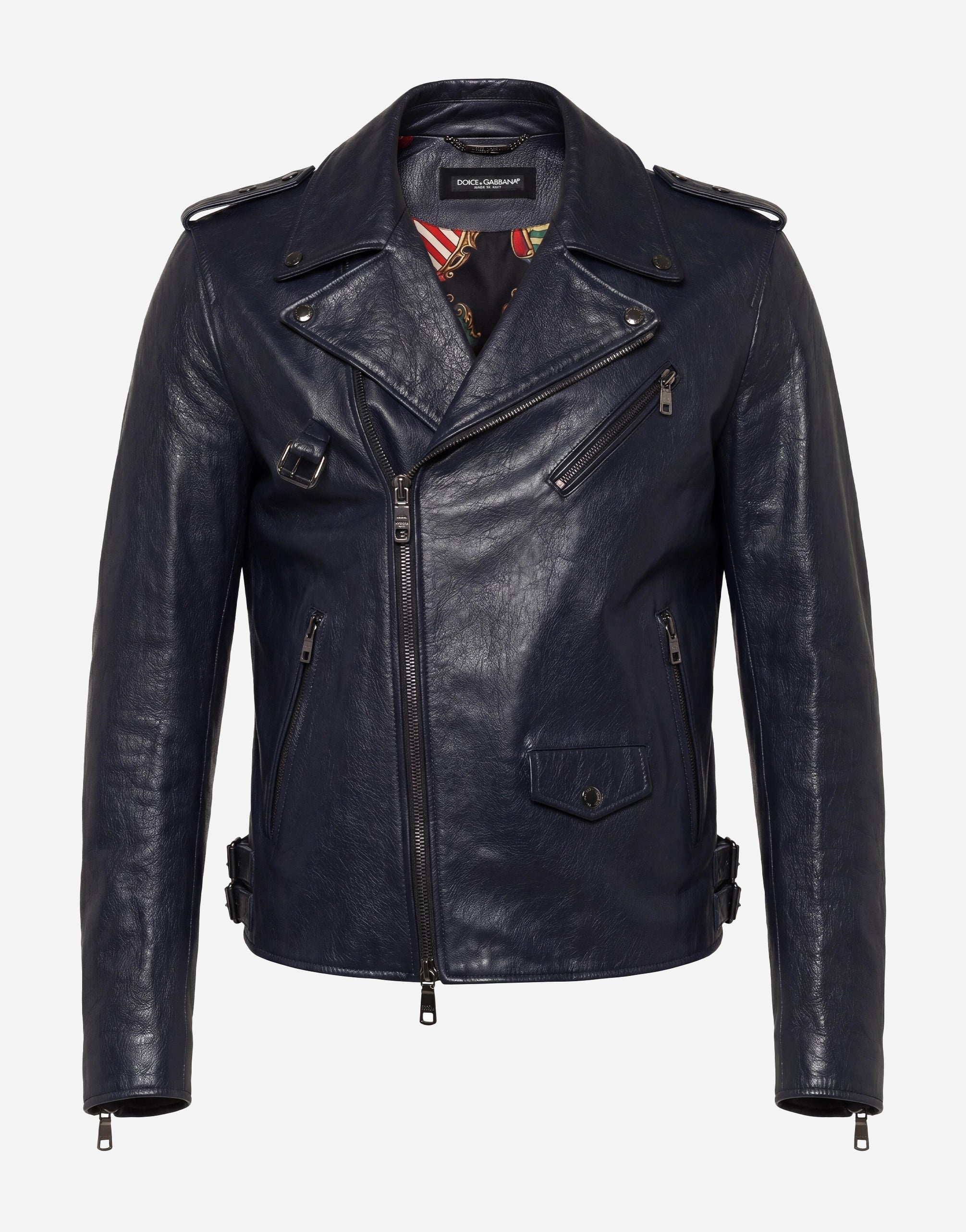 Dolce & Gabbana Leather Biker Jacket