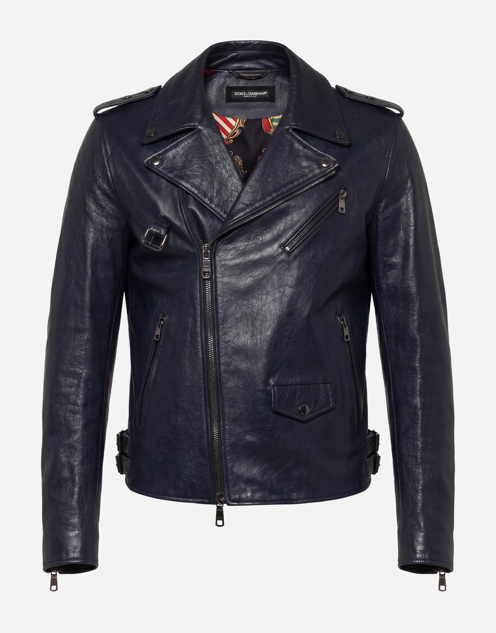 Dolce & Gabbana Leather Biker Jacket