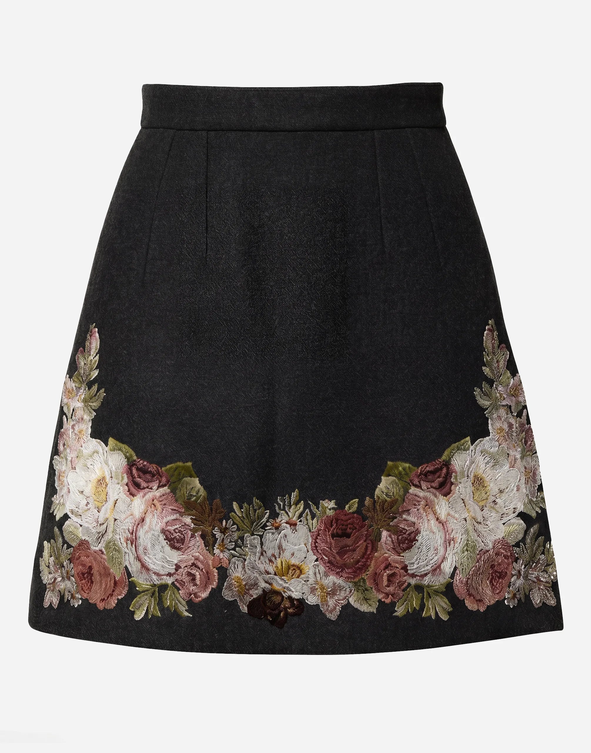 Dolce & Gabbana Floral Embroidered Mini Skirt