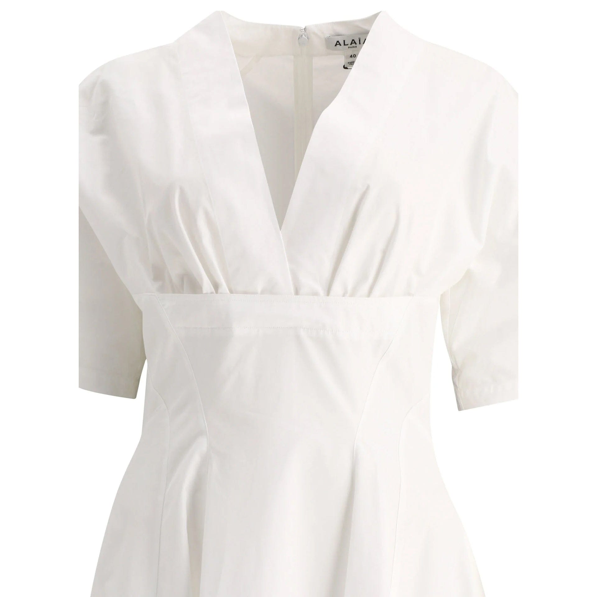 Alaïa Cotton Midi Dress With V-Neck