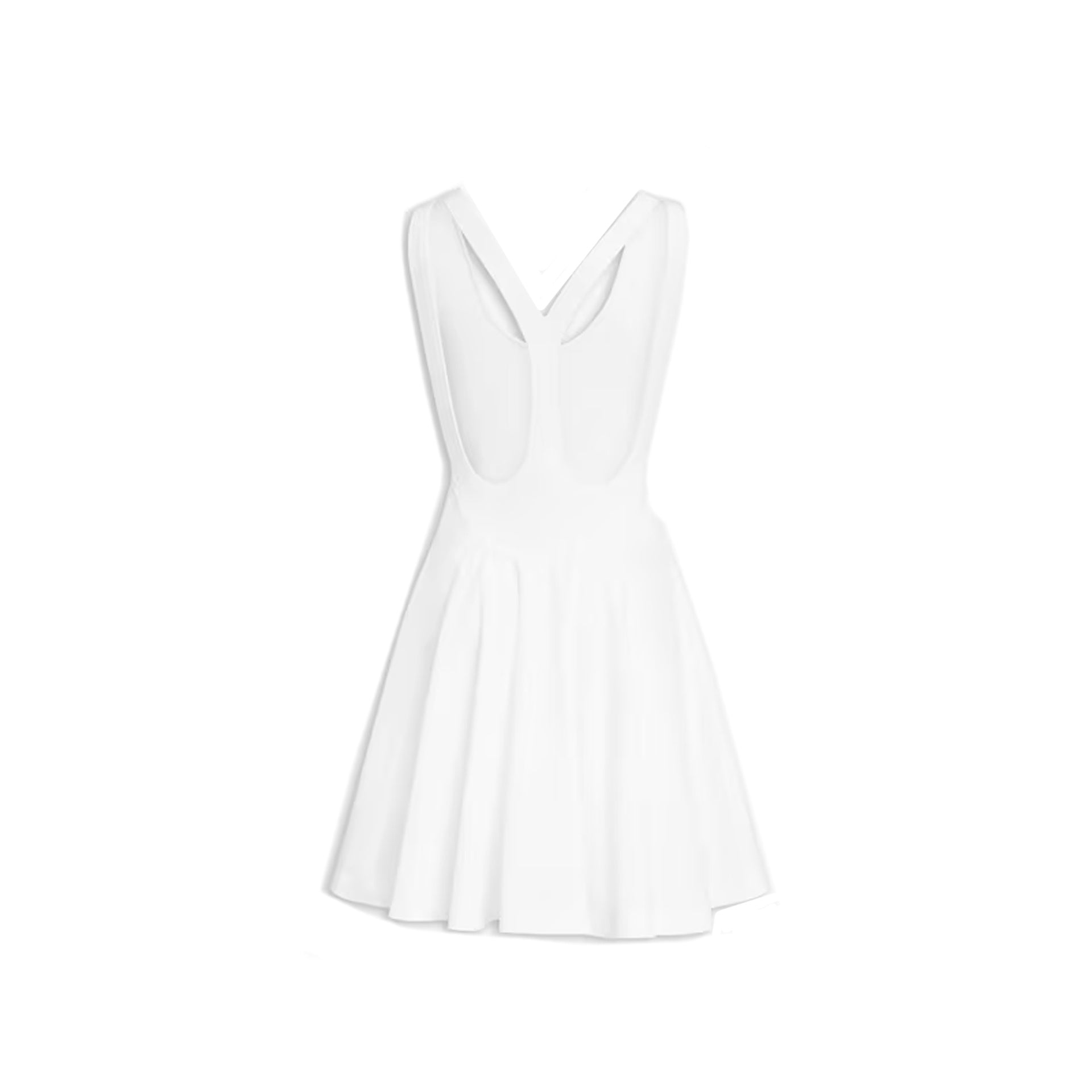 Alaïa Cotton Mini Dress With Deep Neck