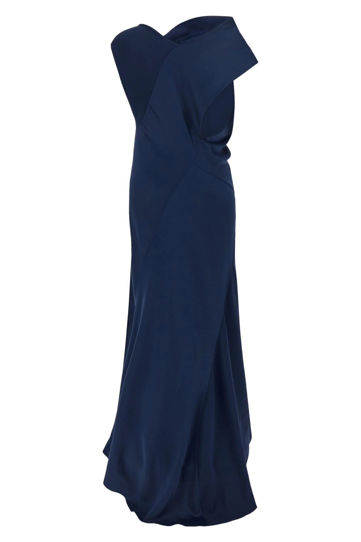 Alberta Ferretti Asymmetrical Draped Dress