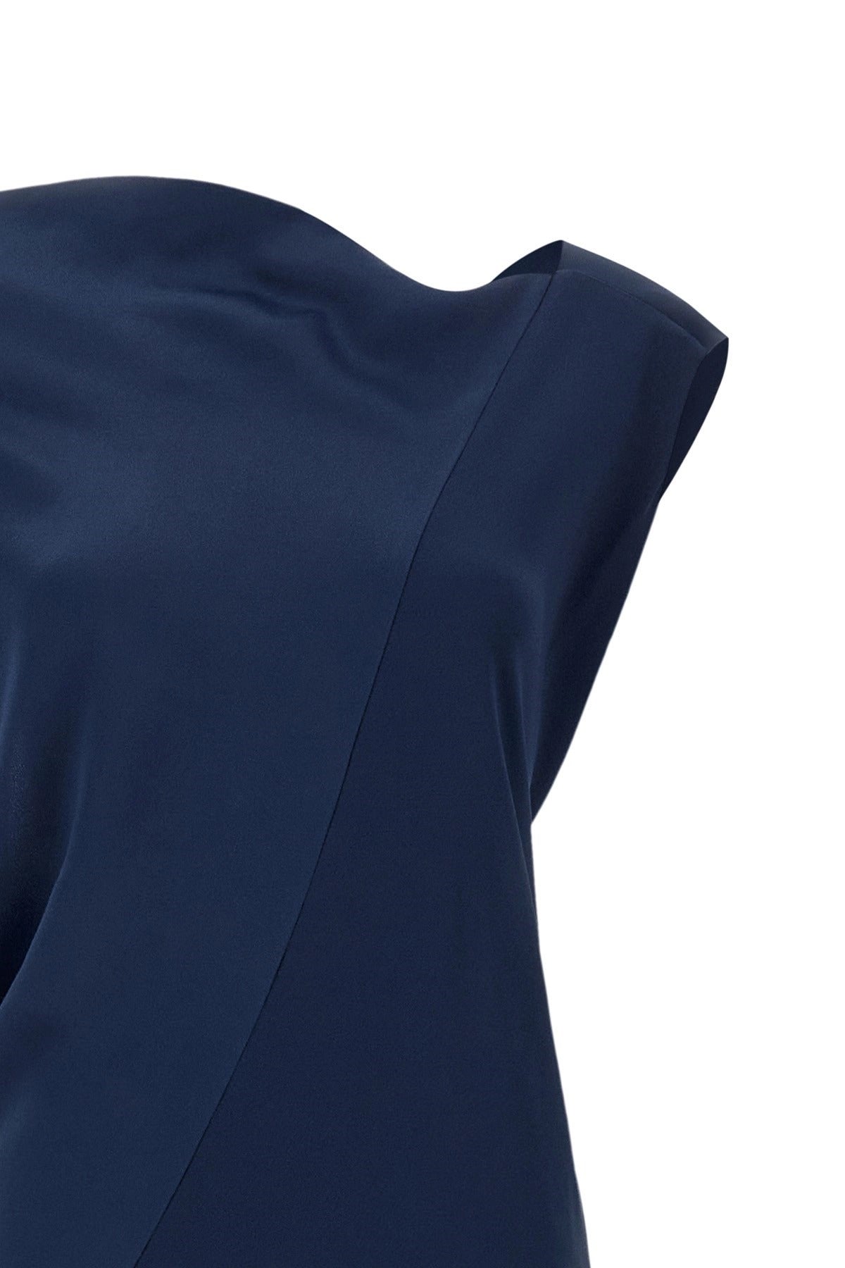 Alberta Ferretti Asymmetrical Draped Dress