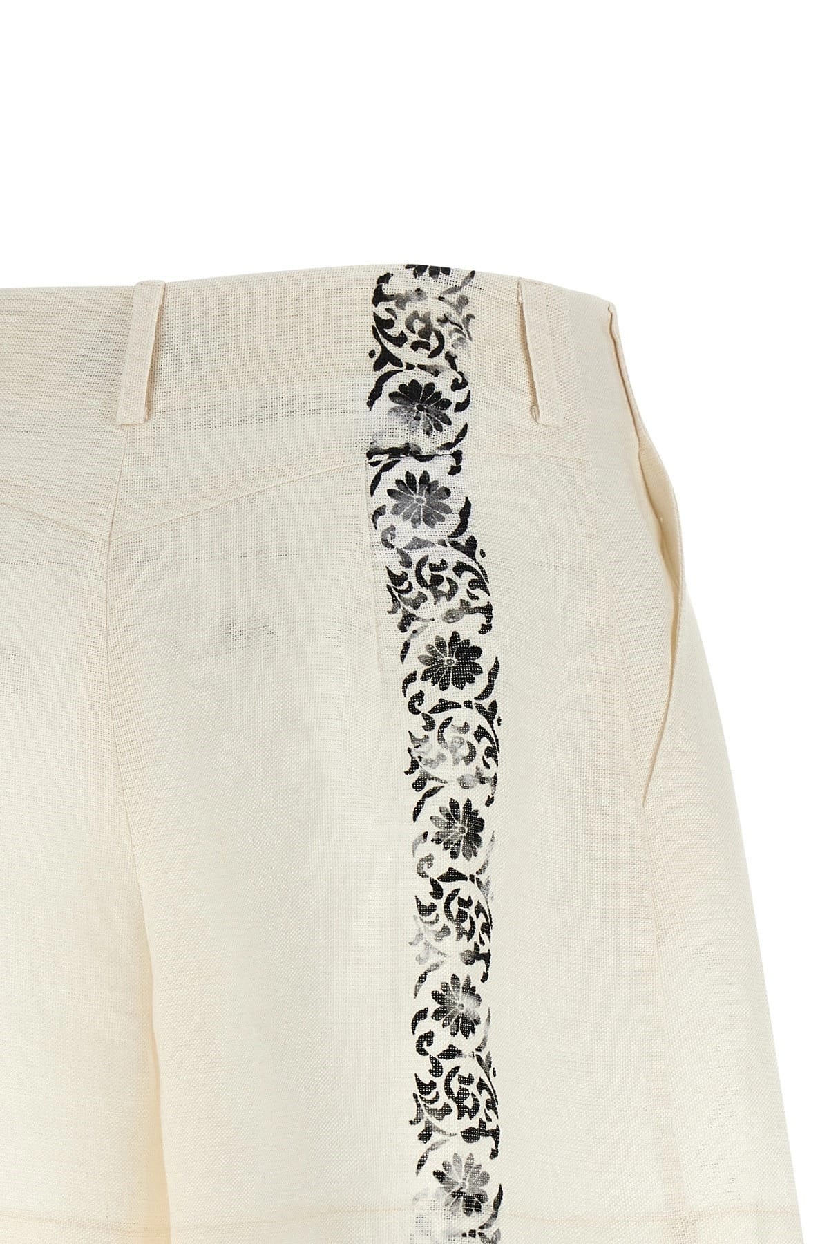 Alberta Ferretti Alberta Ferretti Fortuny Linen Shorts