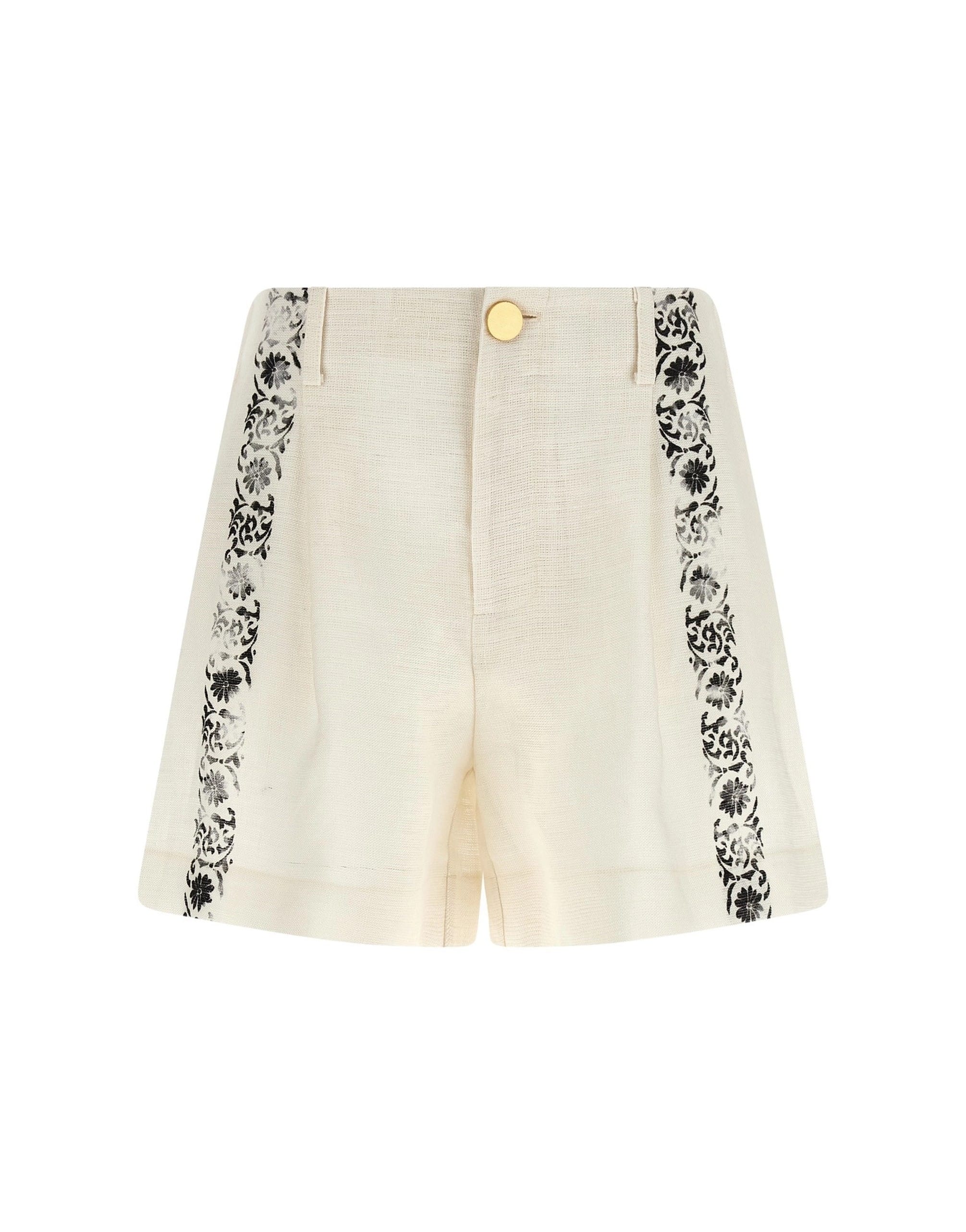 Alberta Ferretti Alberta Ferretti Fortuny Linen Shorts
