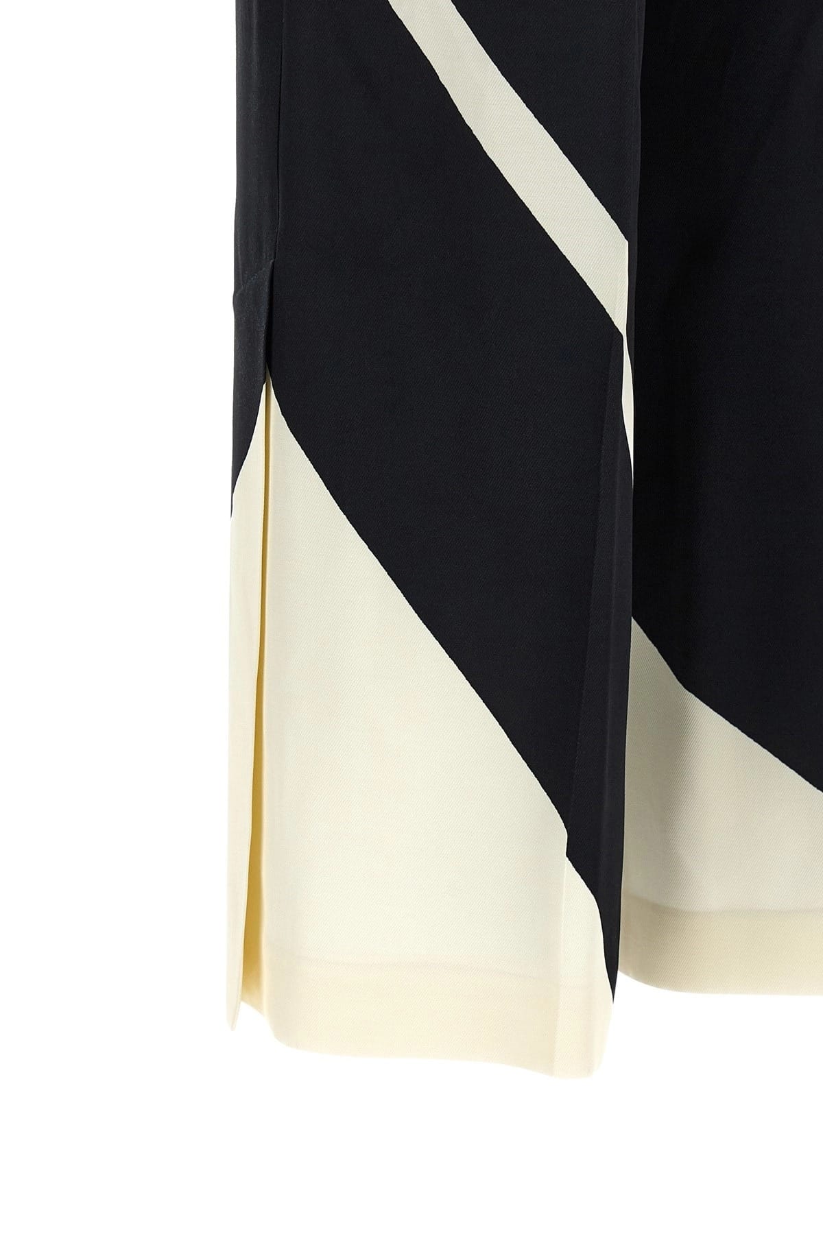 Alberta Ferretti Alberta Ferretti Geometric Print Wide-Leg Cropped Pants