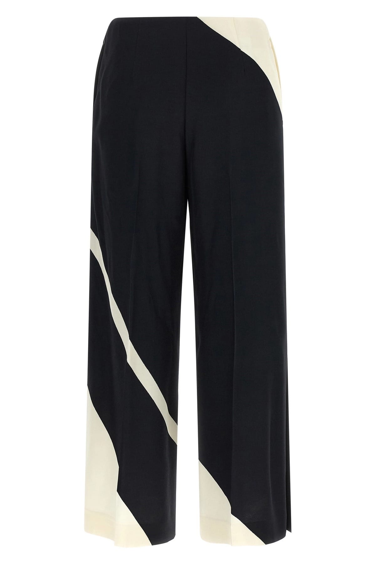 Alberta Ferretti Alberta Ferretti Geometric Print Wide-Leg Cropped Pants