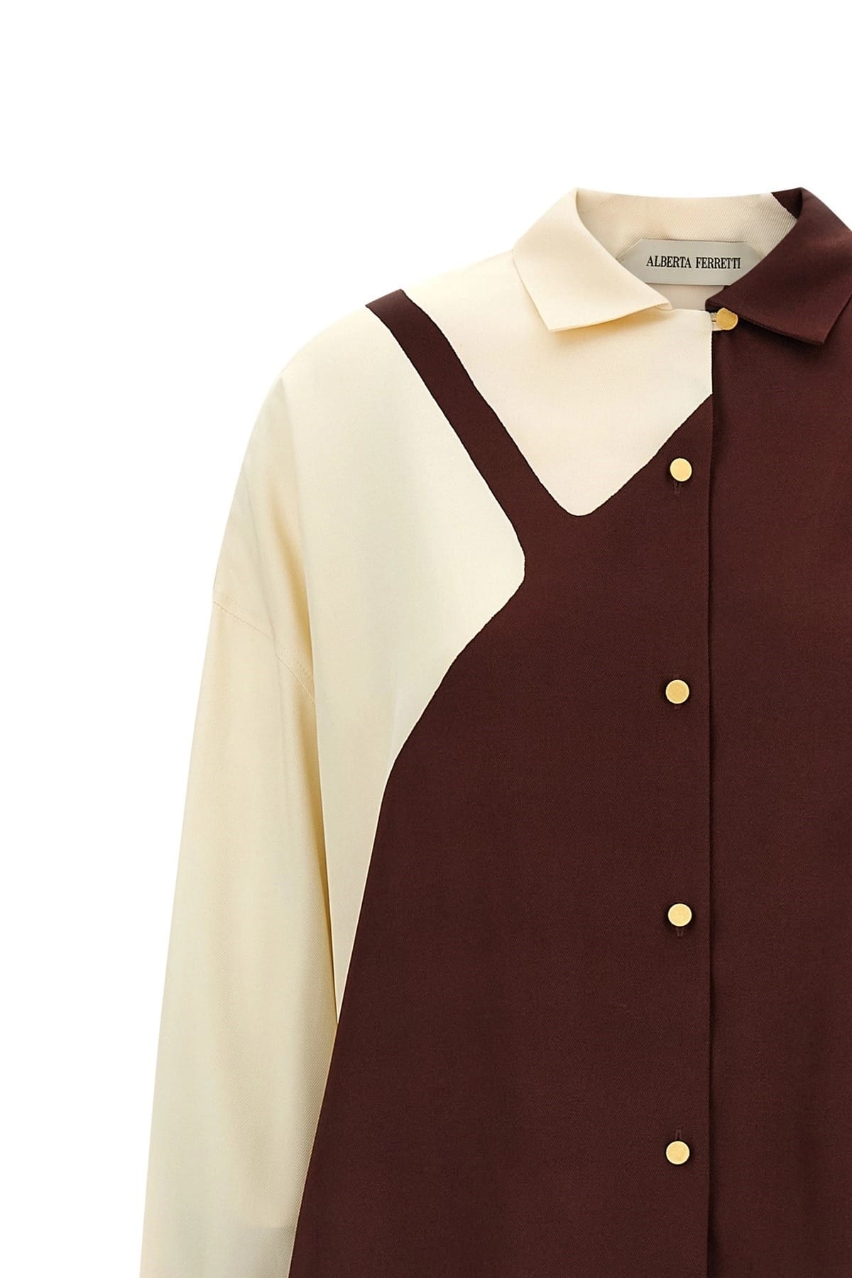 Alberta Ferretti Alberta Ferretti Graphic Color Block Shirt