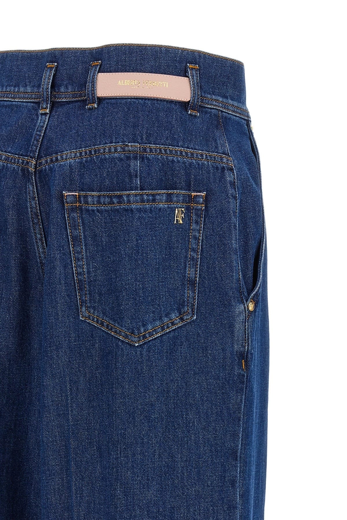 Alberta Ferretti Alberta Ferretti Iriscut High-Waist Jeans