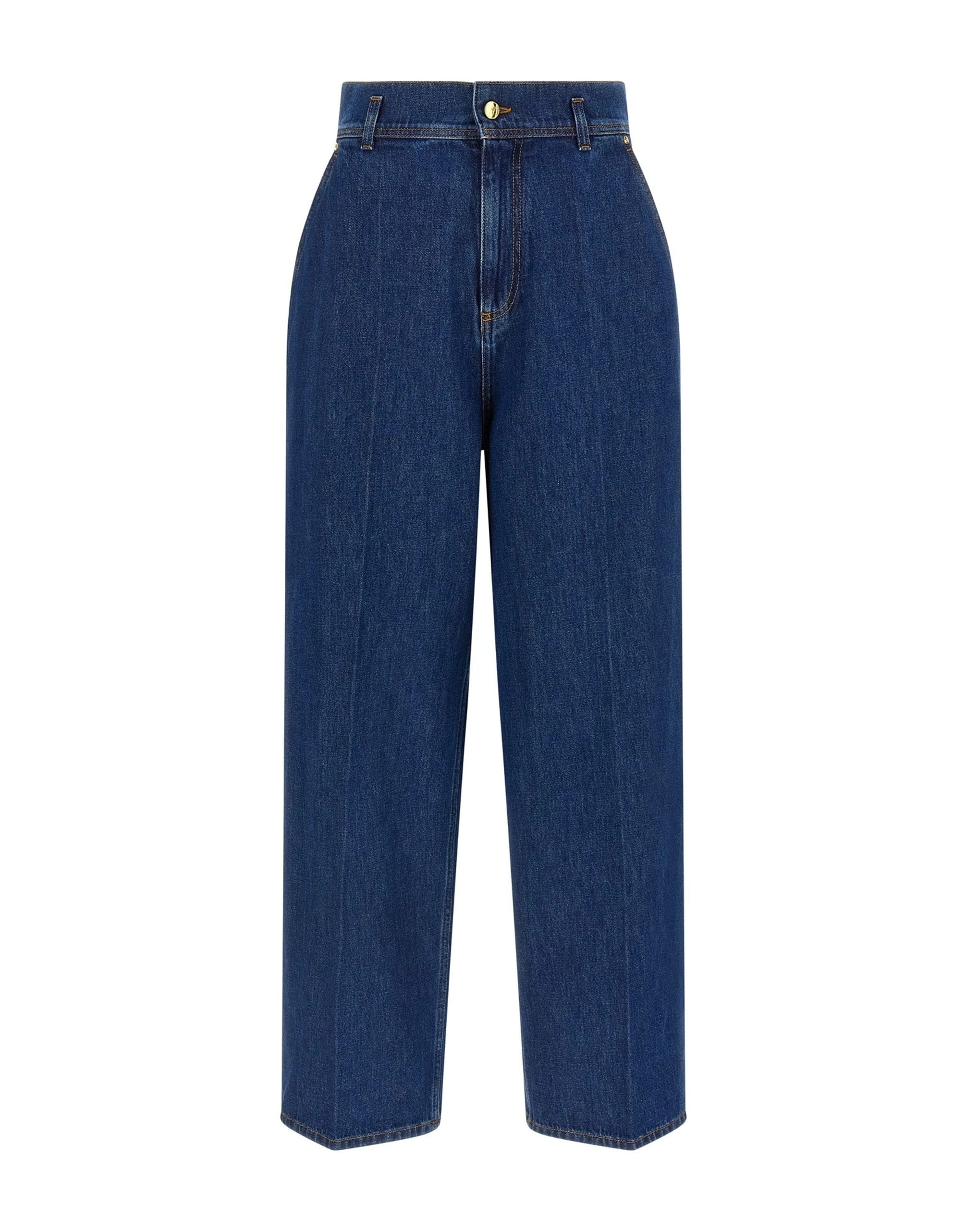 Alberta Ferretti Alberta Ferretti Iriscut High-Waist Jeans