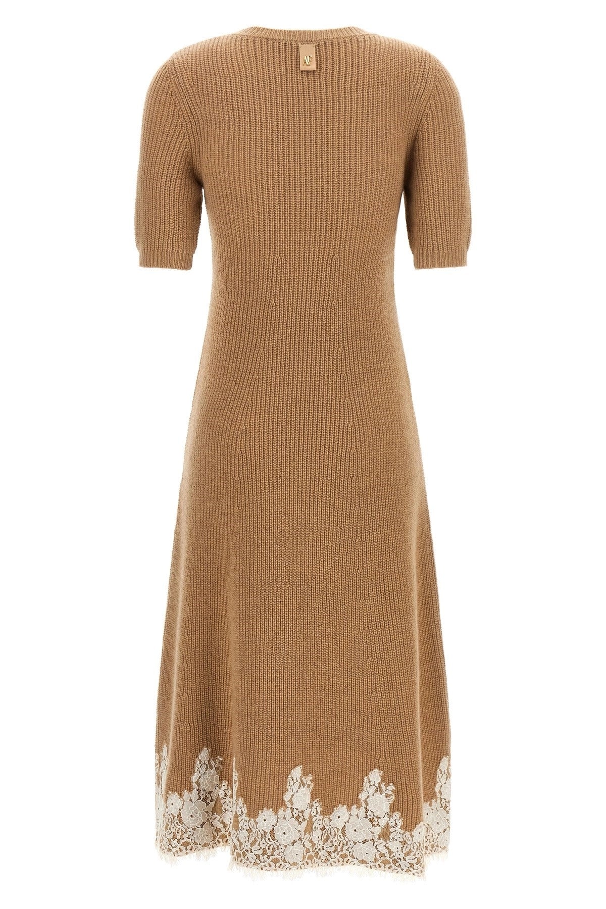 Alberta Ferretti Lace Hem Midi Dress - alternate view