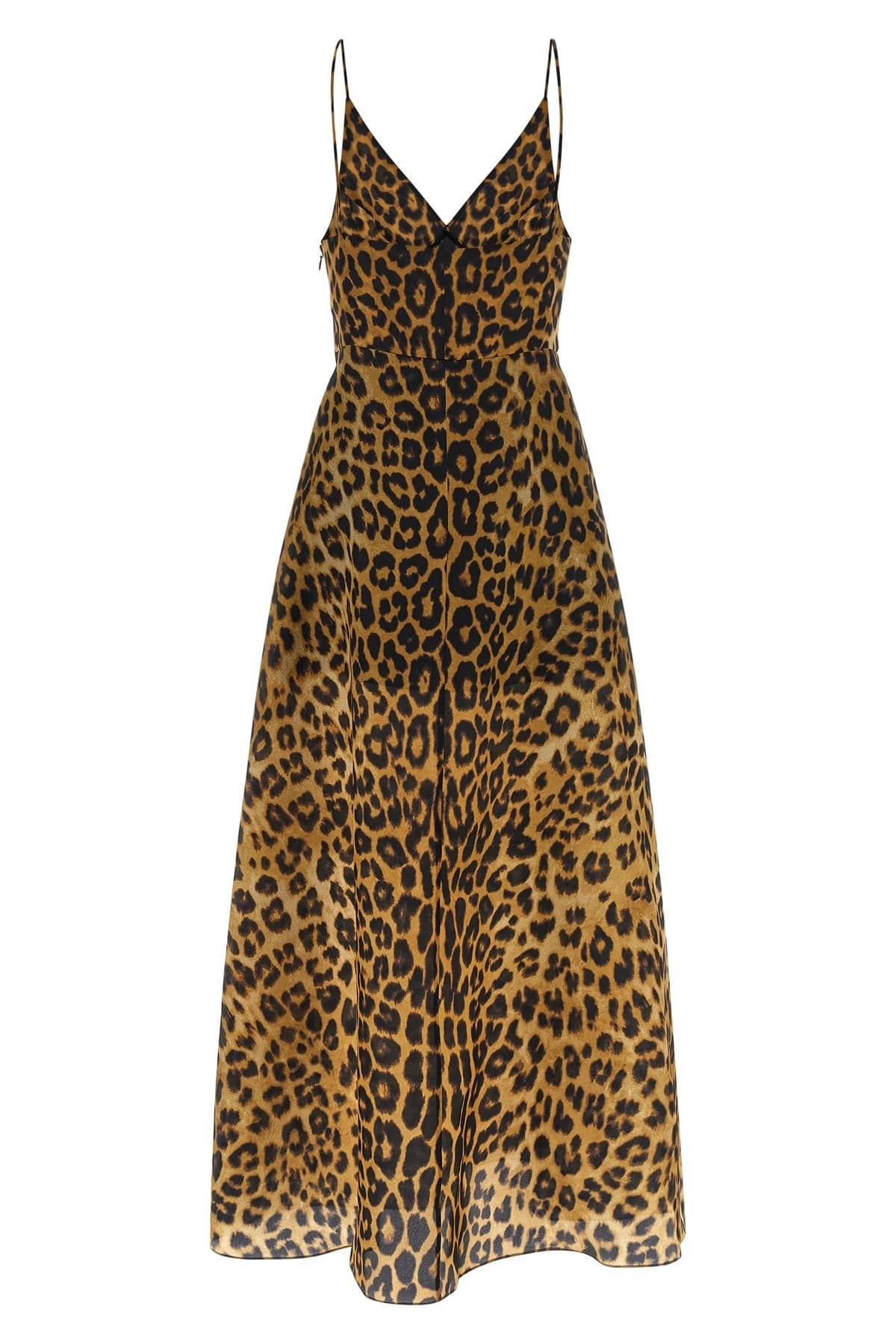 Alberta Ferretti Alberta Ferretti Leopard-Print Silk Organza Dress