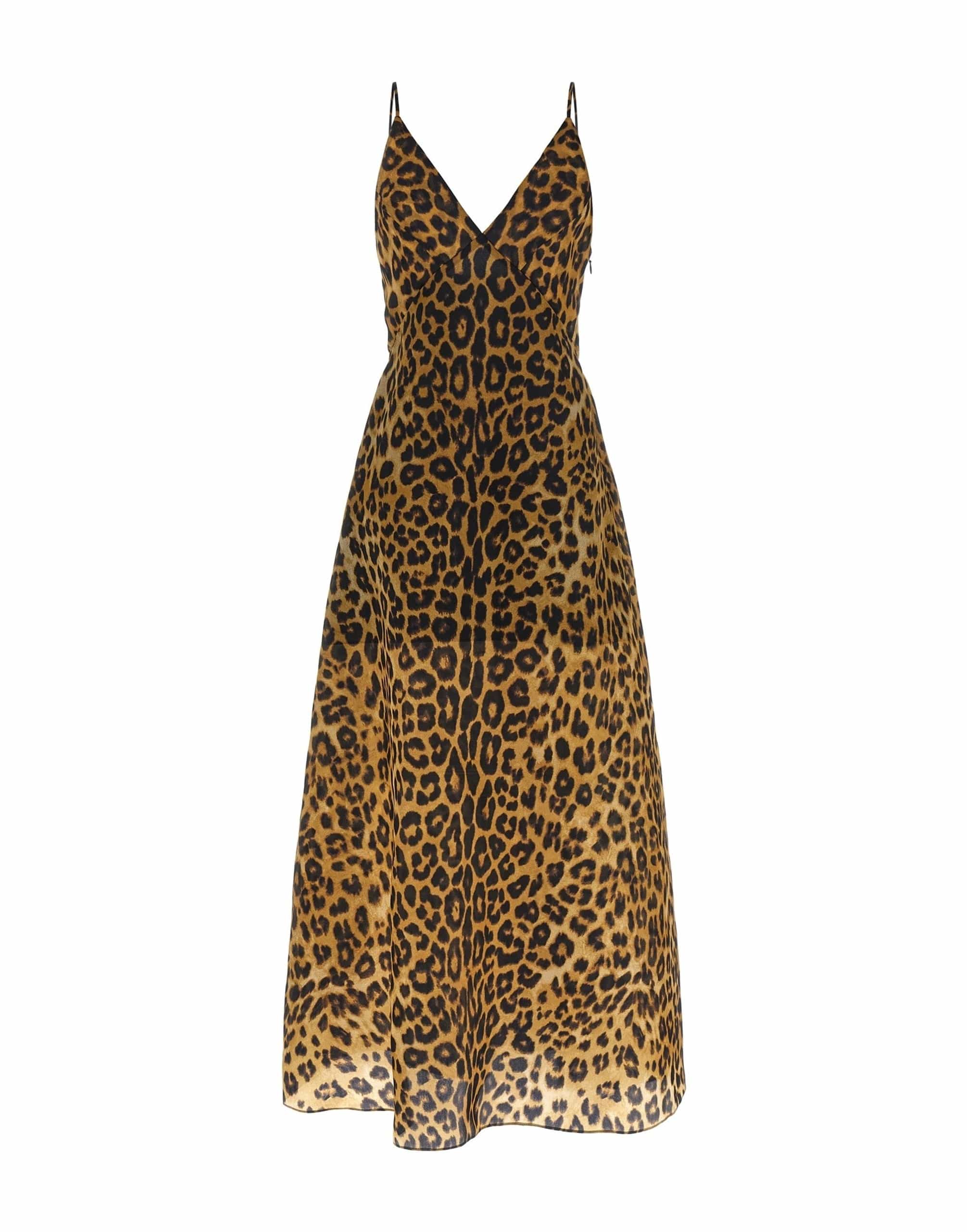 Alberta Ferretti Alberta Ferretti Leopard-Print Silk Organza Dress