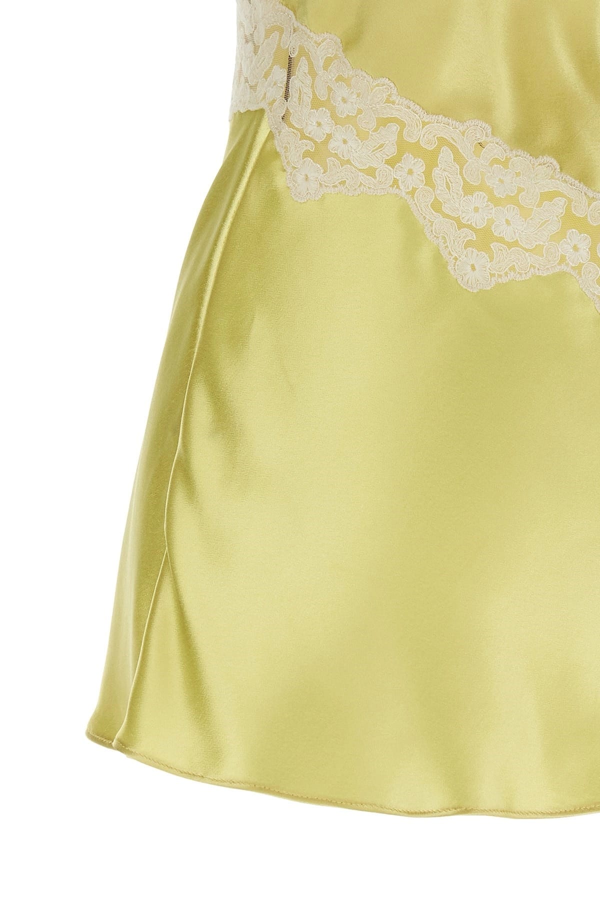 Alberta Ferretti Alberta Ferretti Satin Lace Top