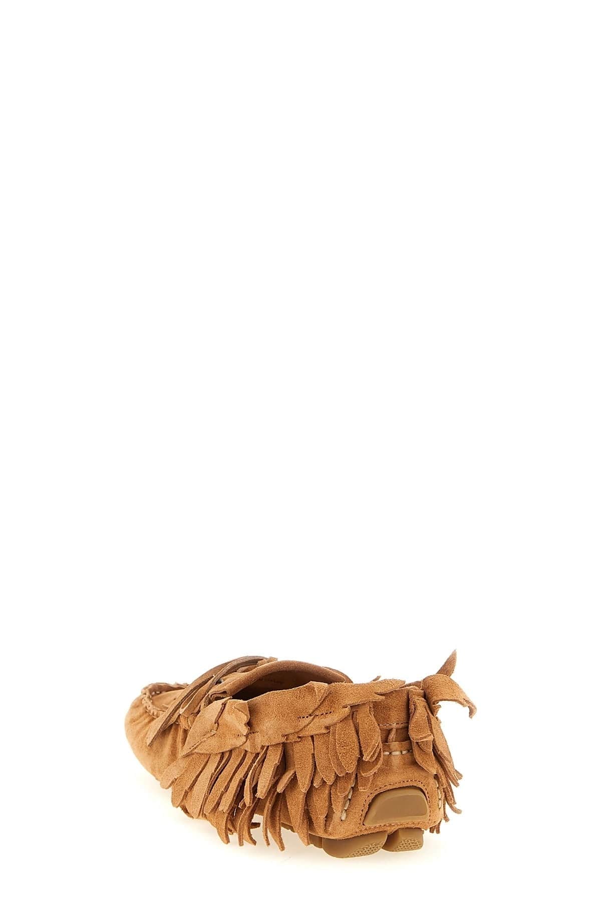 Alberta Ferretti Alberta Ferretti Suede Fringed Loafers