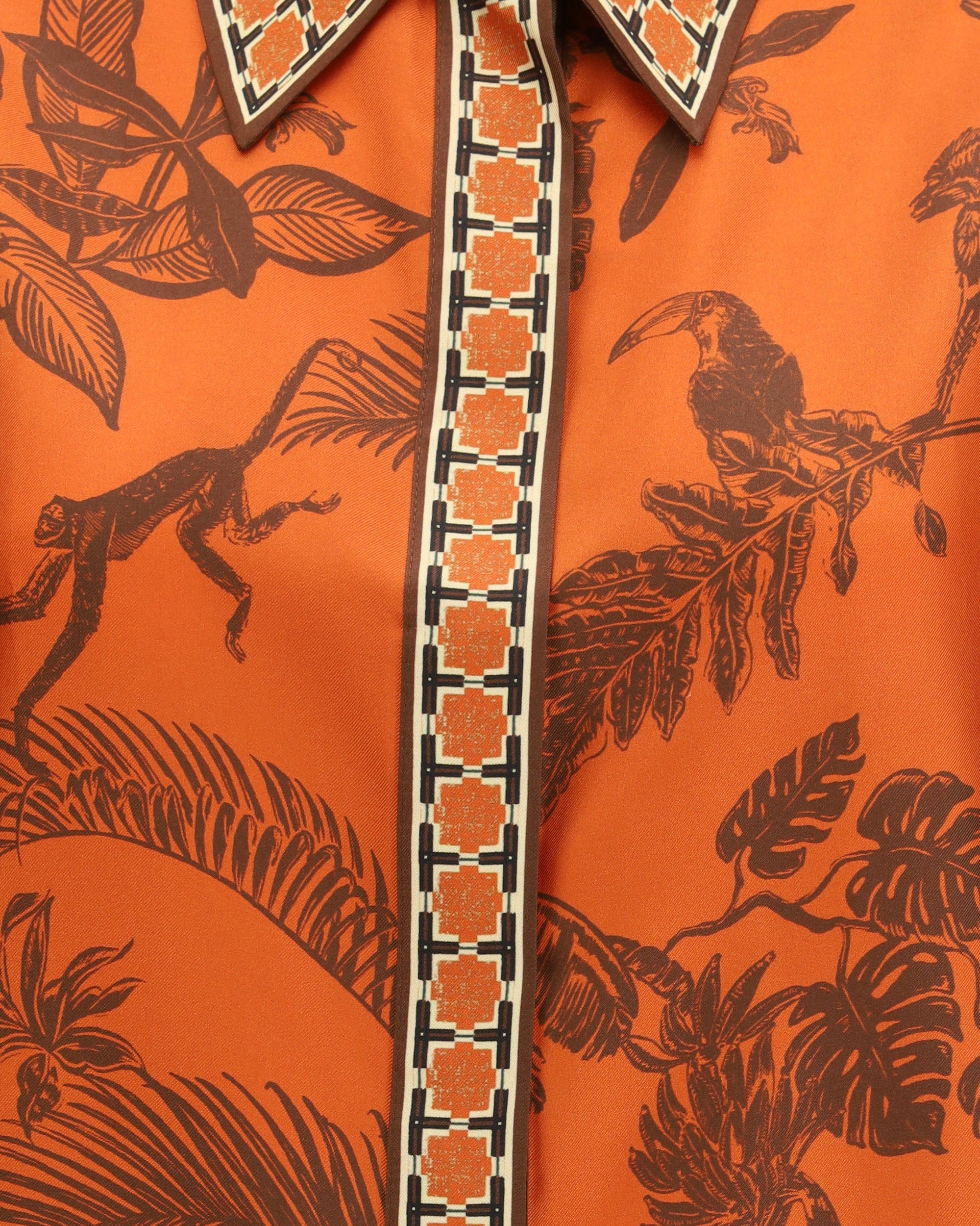 Alemais Monkey Dance Silk Shirt