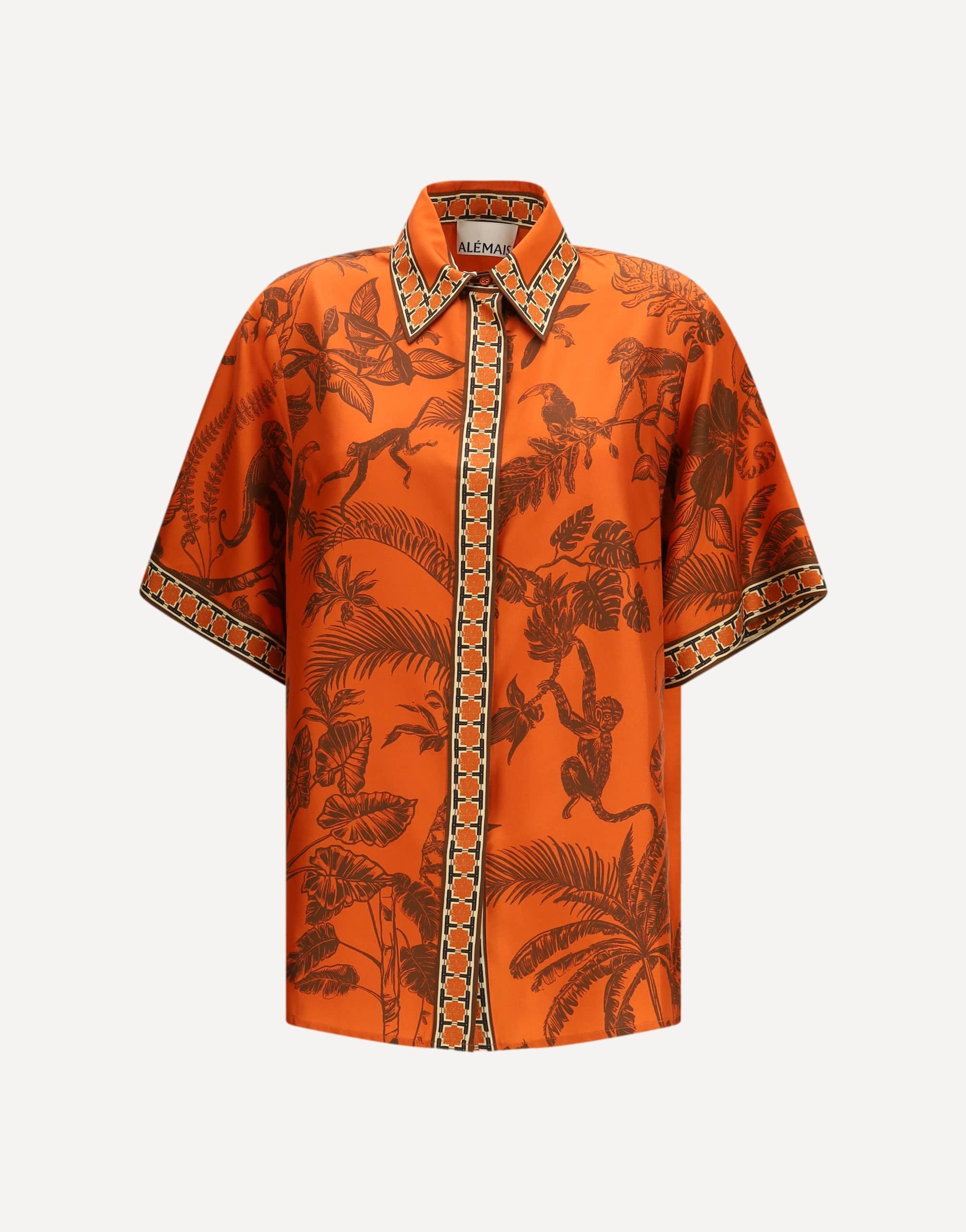 Alemais Monkey Dance Silk Shirt
