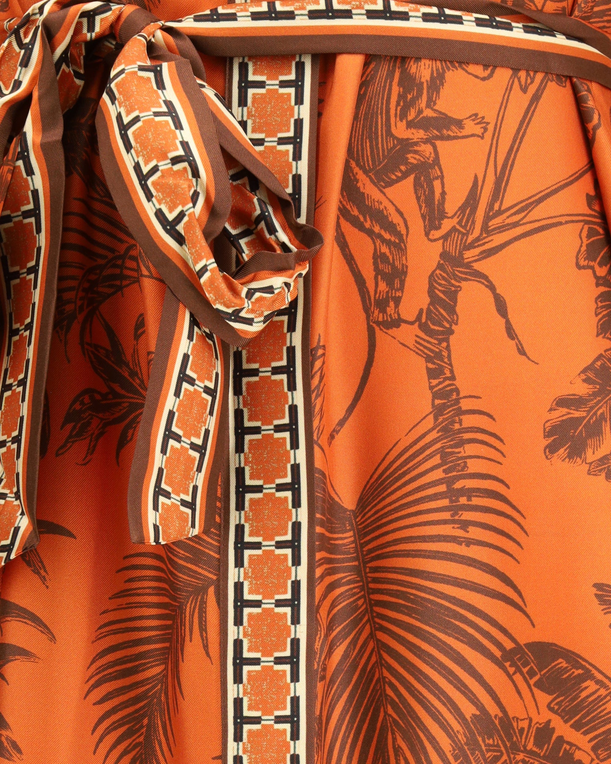 Alemais Monkey Dance Silk Shirtdress