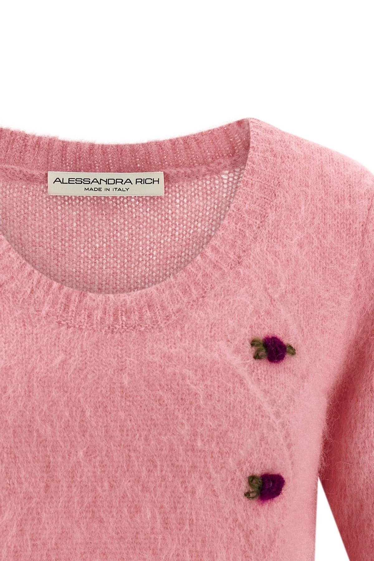Alessandra Rich Alessandra Rich Carded Mohair Cardigan