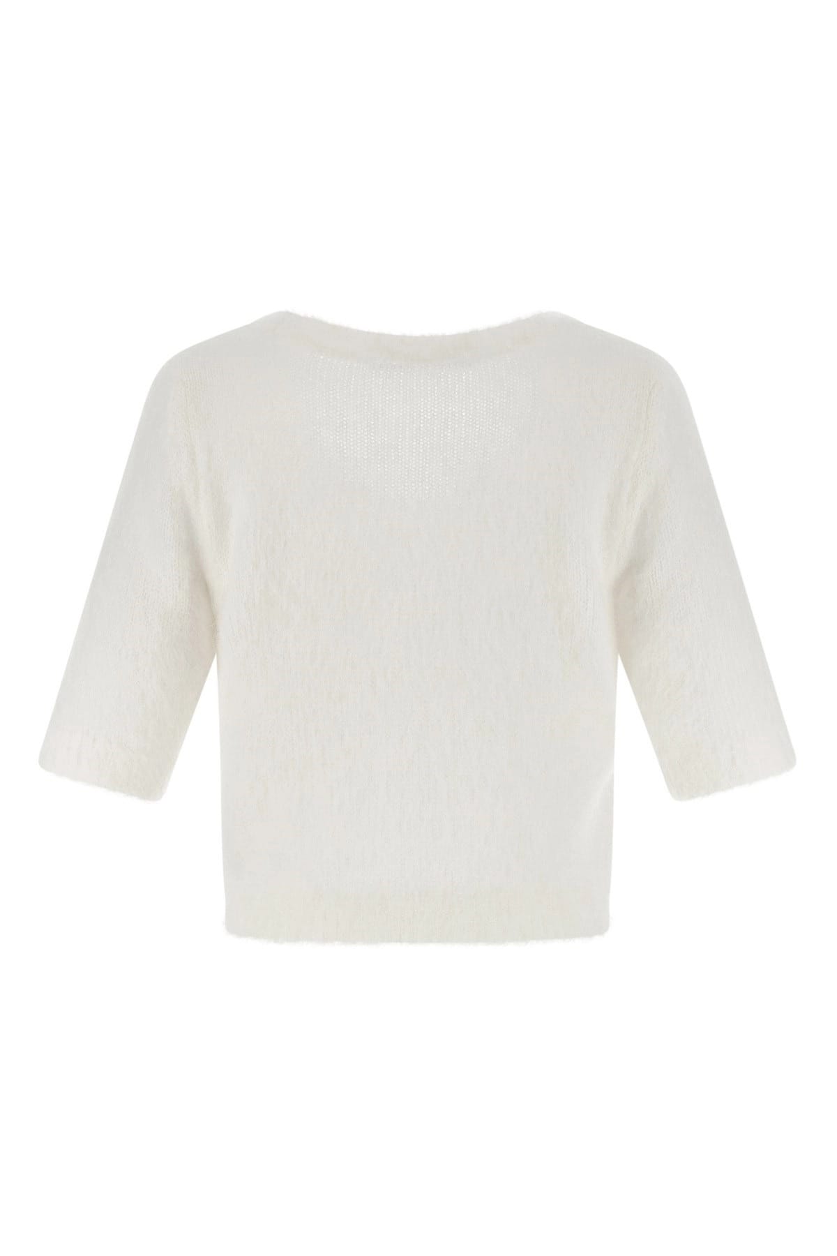 Alessandra Rich Gekämmter Mohair-Crop-Cardigan - alternate view