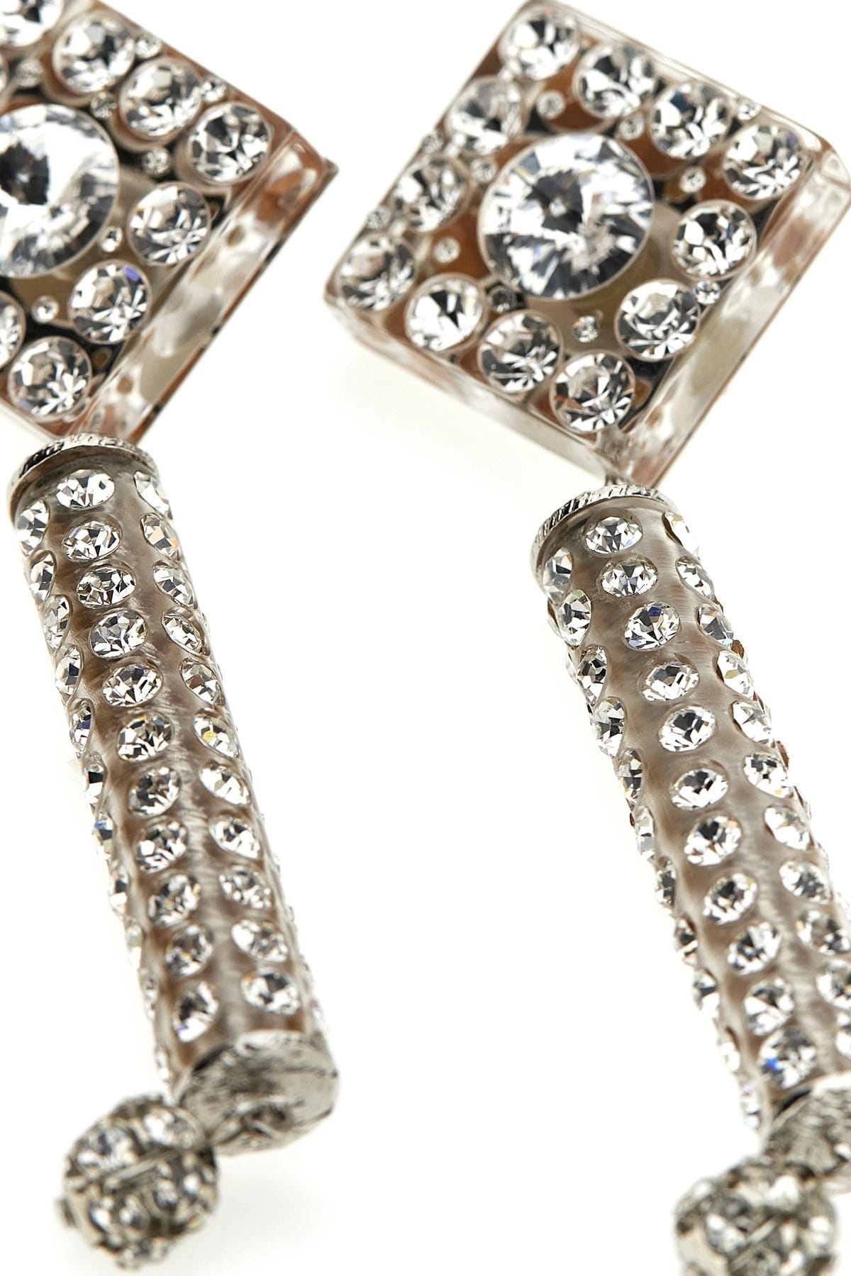 Alessandra Rich Alessandra Rich Crystal Clip Earrings
