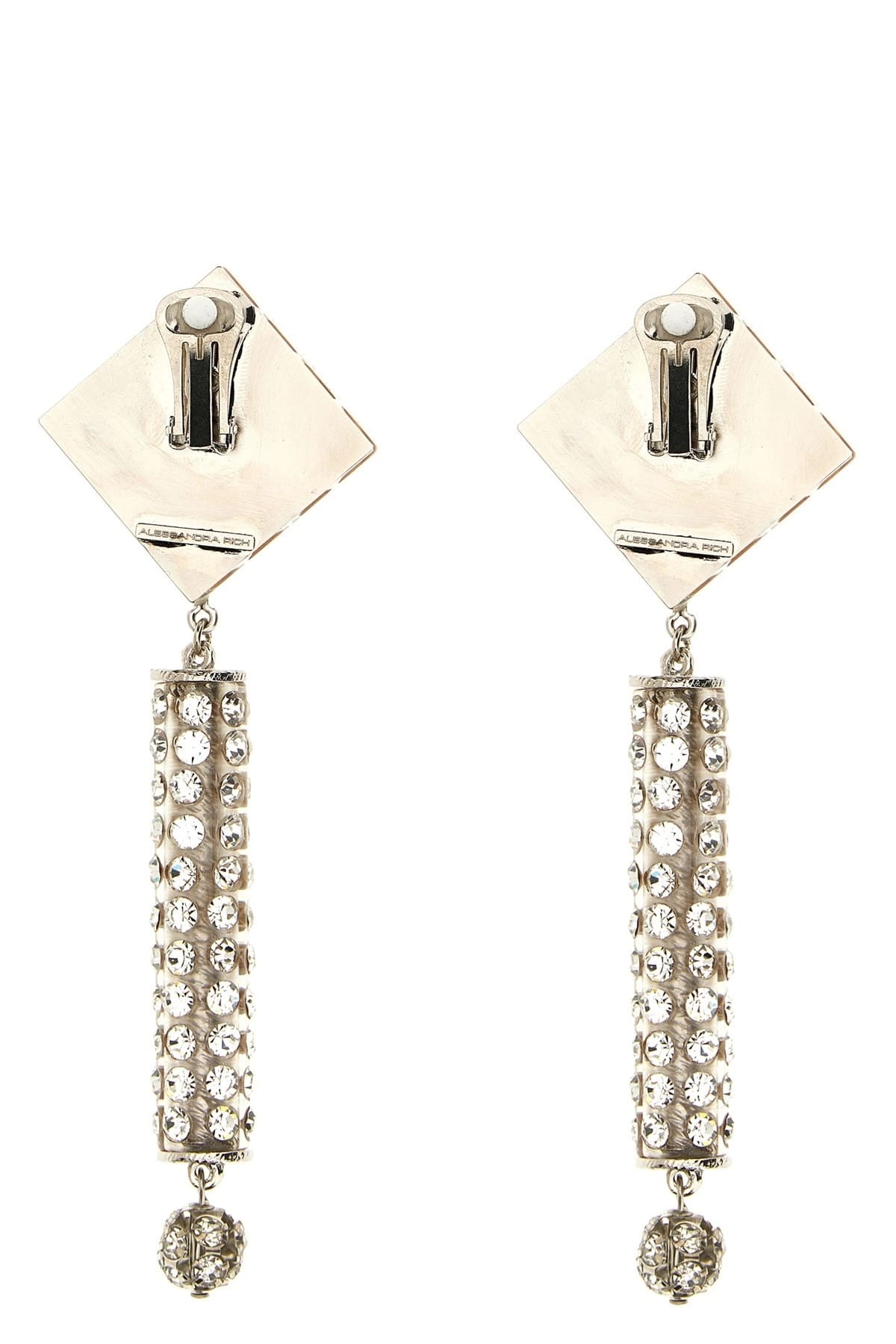 Alessandra Rich Alessandra Rich Crystal Clip Earrings