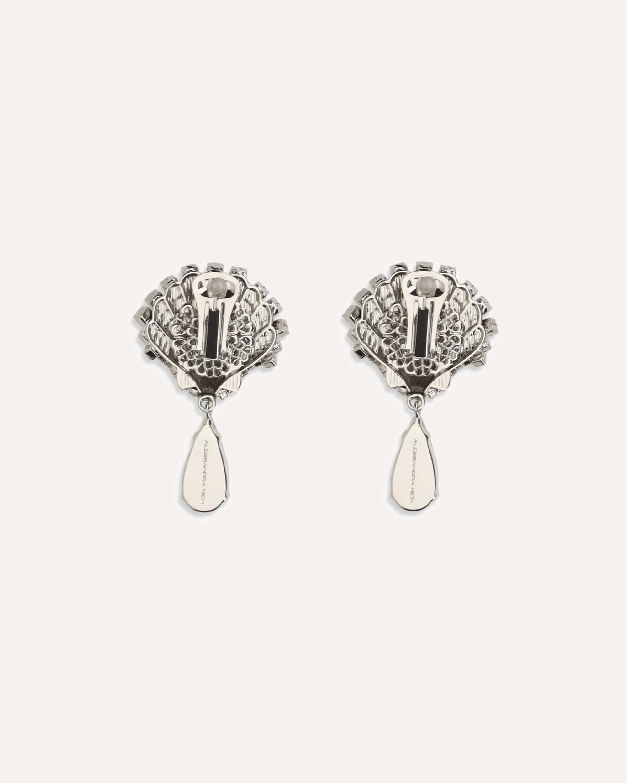 Alessandra Rich Crystal Drop Earrings - alternate view