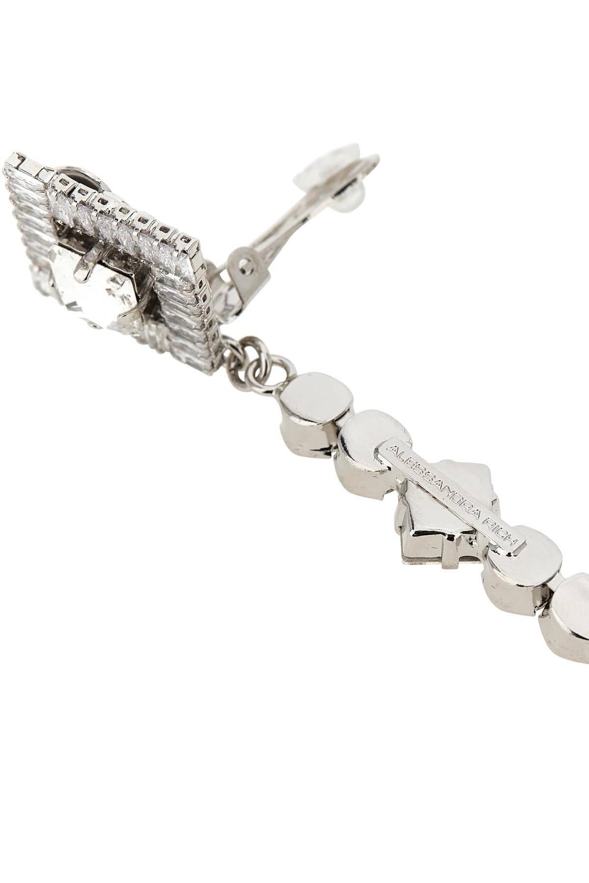 Alessandra Rich Alessandra Rich Crystal Pearl Pendant Earrings