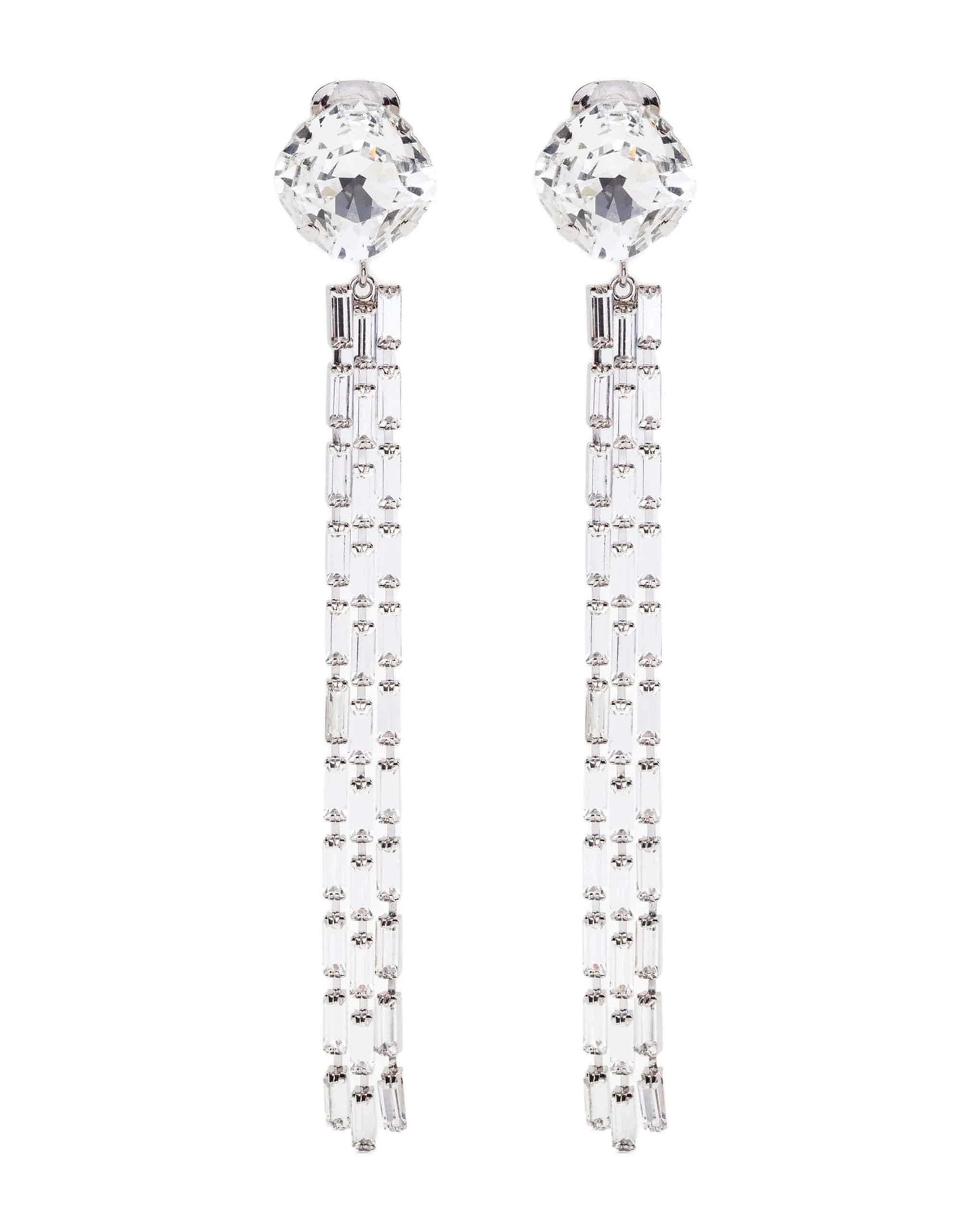 Alessandra Rich Alessandra Rich Fringed Crystal Earrings