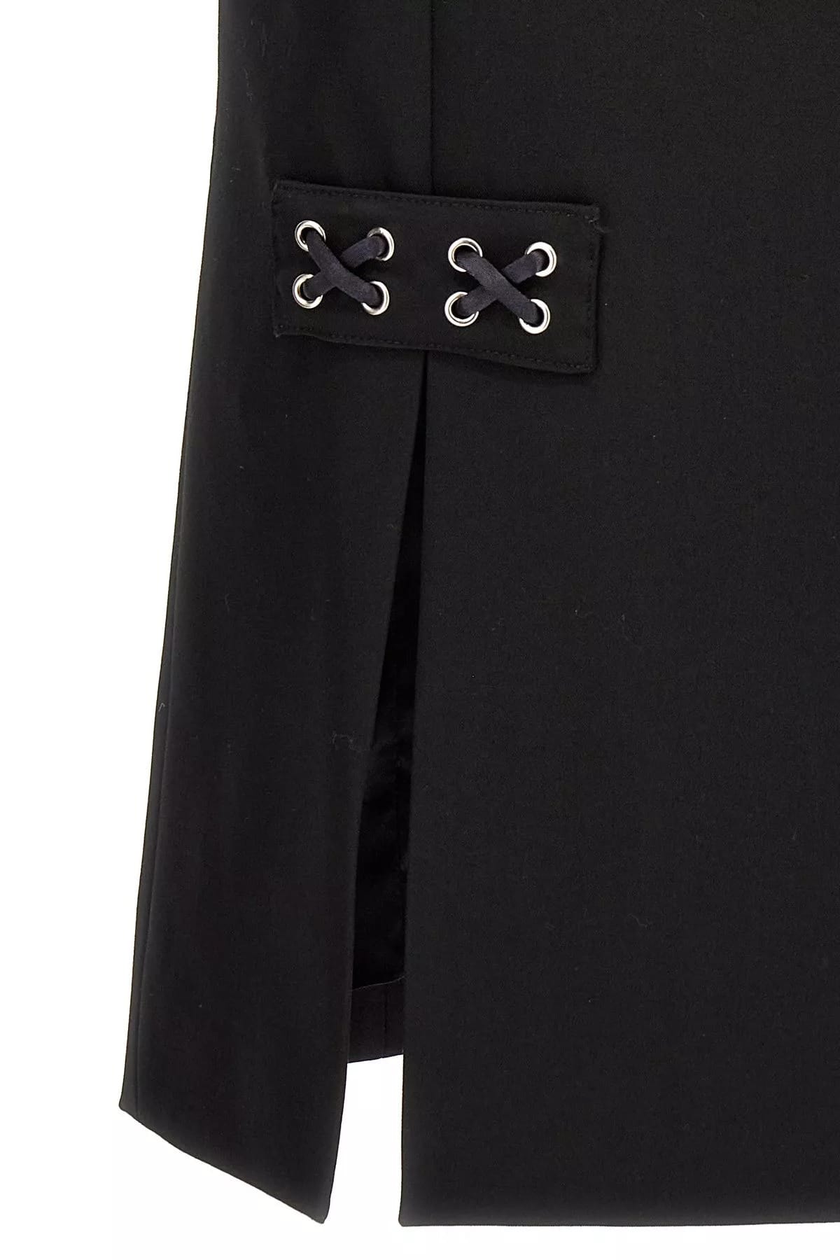Alessandra Rich Alessandra Rich Lace Detail Midi Skirt