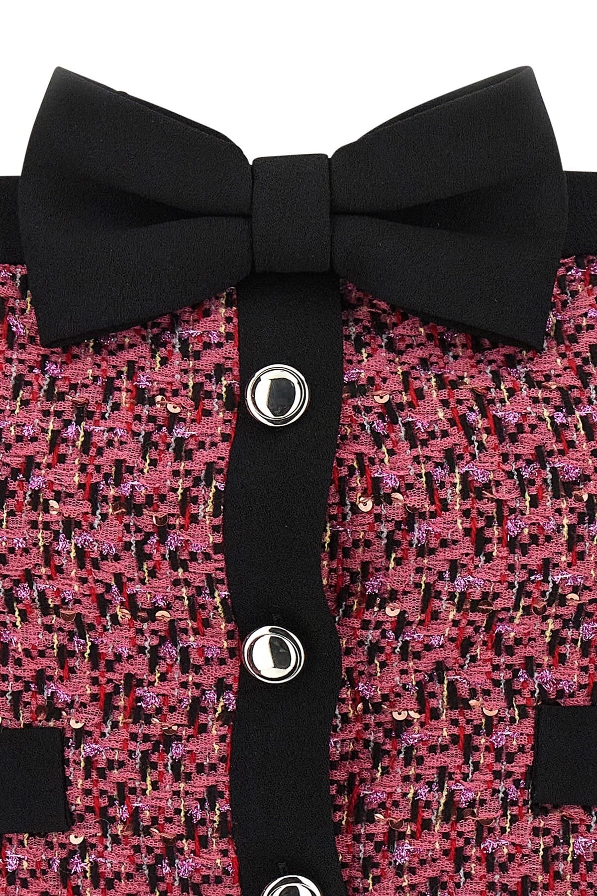 Alessandra Rich Alessandra Rich Pink Tweed Top