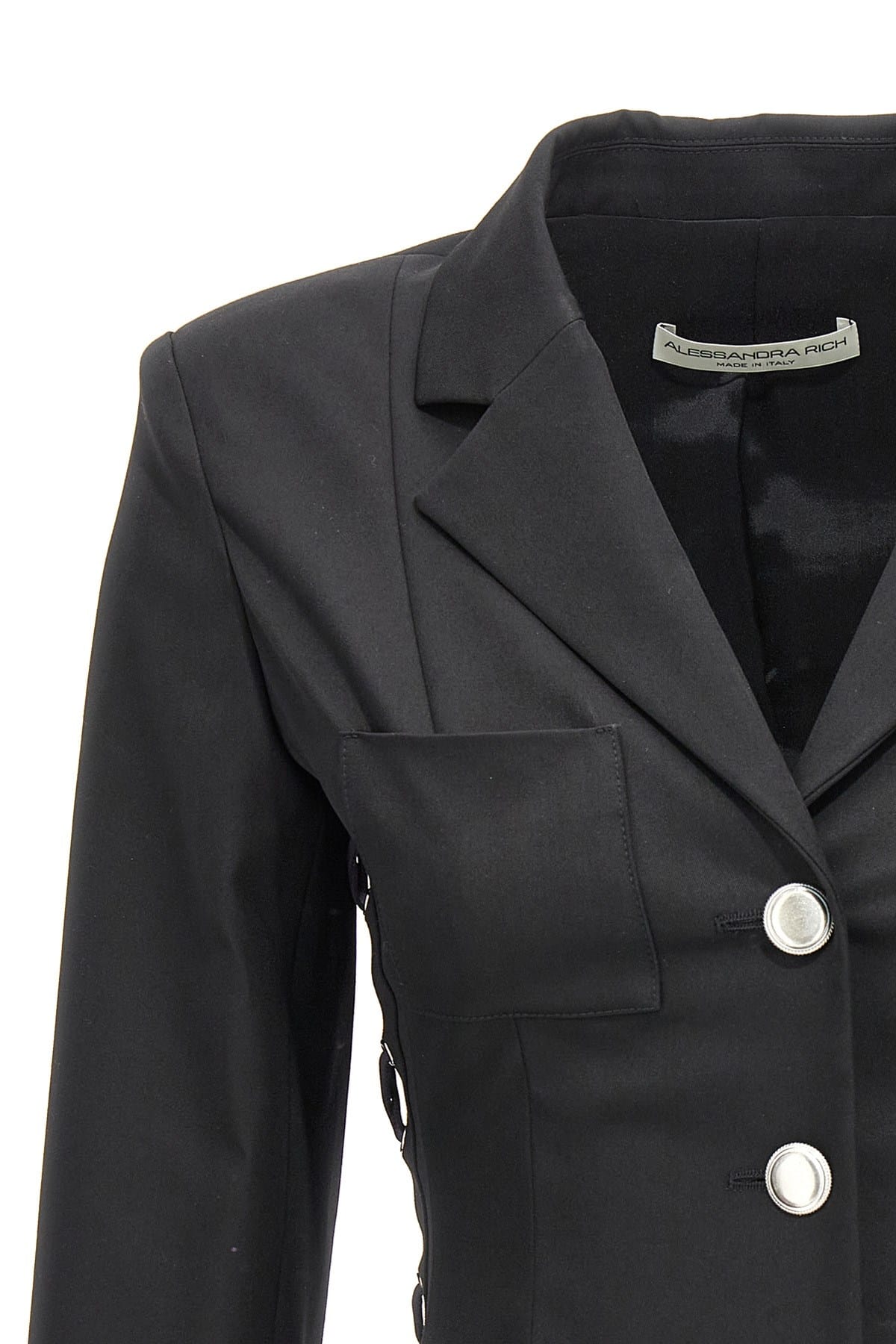 Alessandra Rich Alessandra Rich Single-Breast Lace-Up Blazer