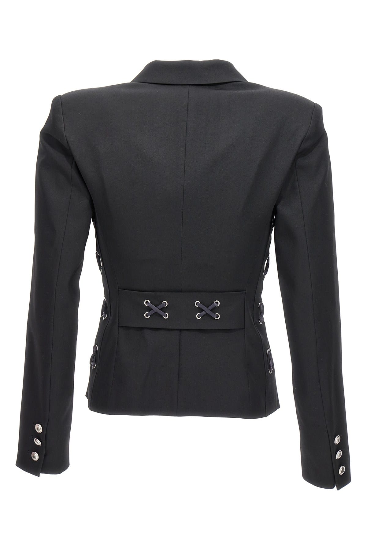 Alessandra Rich Alessandra Rich Single-Breast Lace-Up Blazer