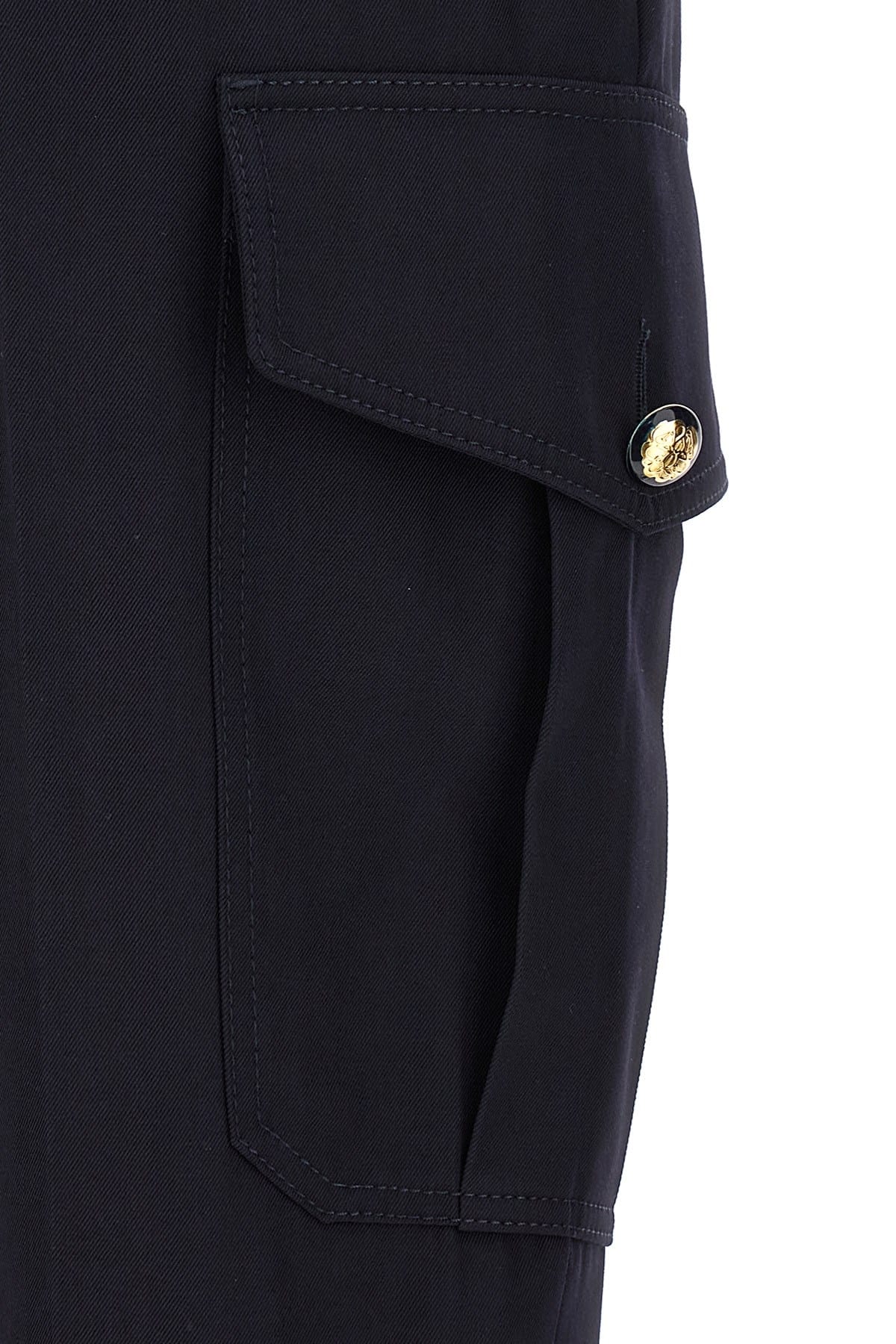 Alexander McQueen Alexander McQueen Blue Wool Blend Cargo Pants