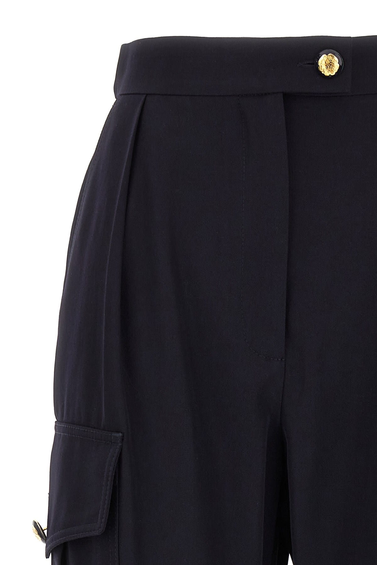Alexander McQueen Alexander McQueen Blue Wool Blend Cargo Pants