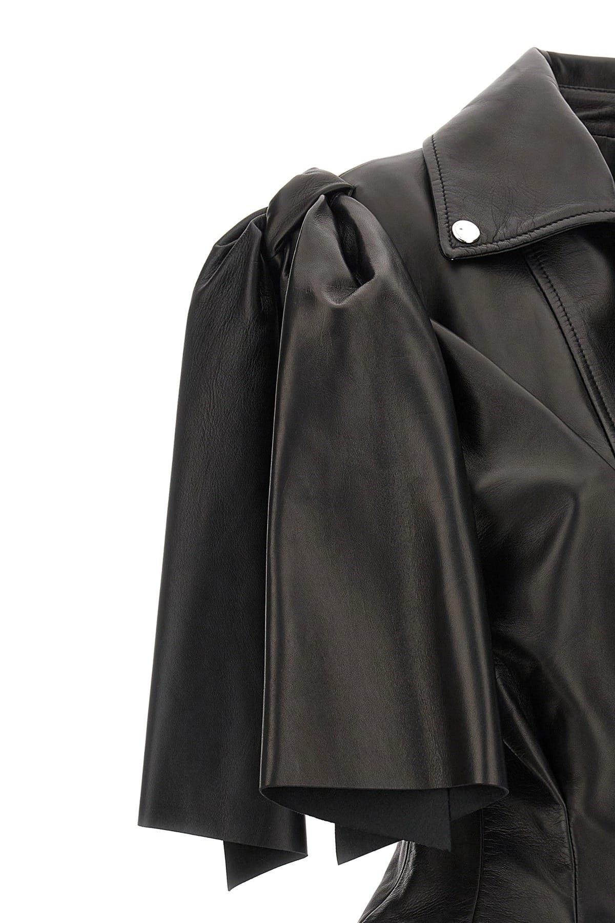 Alexander McQueen Alexander McQueen Bow Knot Leather Biker Vest