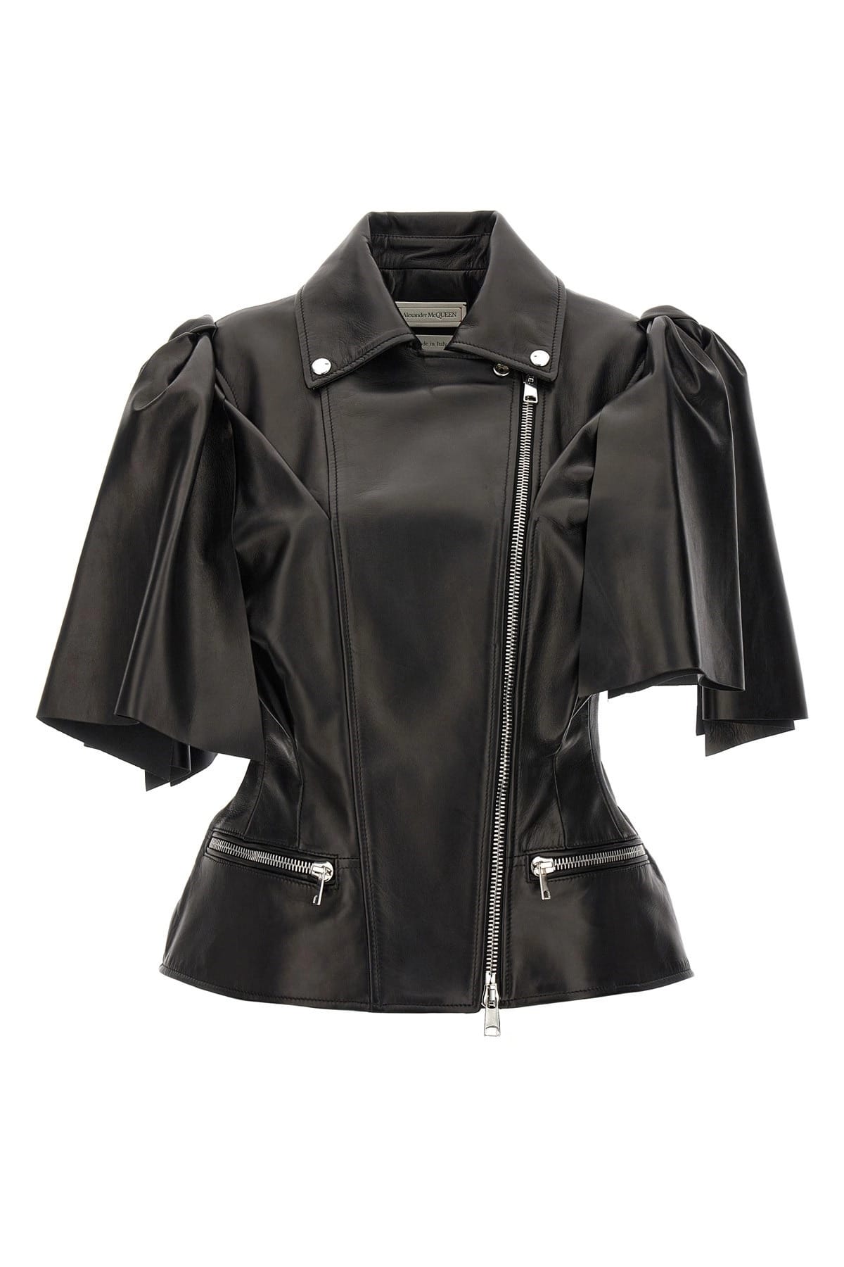 Alexander McQueen Alexander McQueen Bow Knot Leather Biker Vest