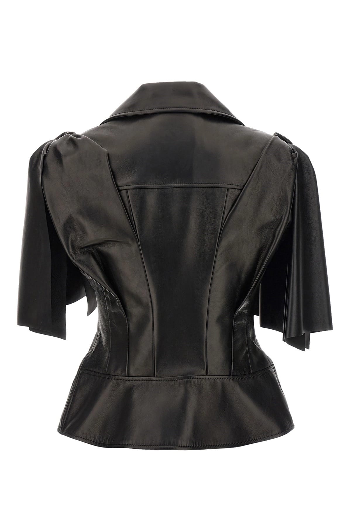 Alexander McQueen Alexander McQueen Bow Knot Leather Biker Vest