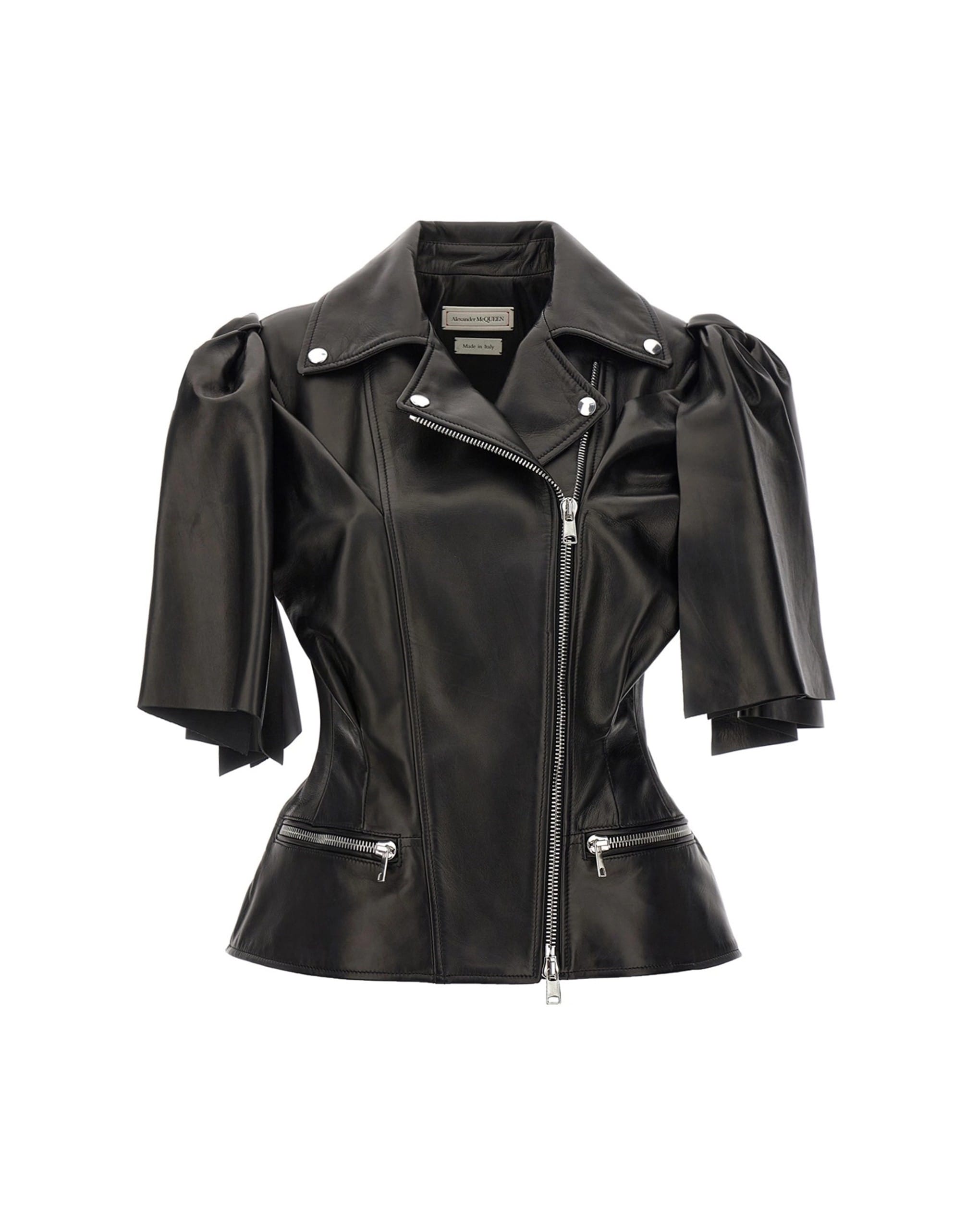 Alexander McQueen Alexander McQueen Bow Knot Leather Biker Vest