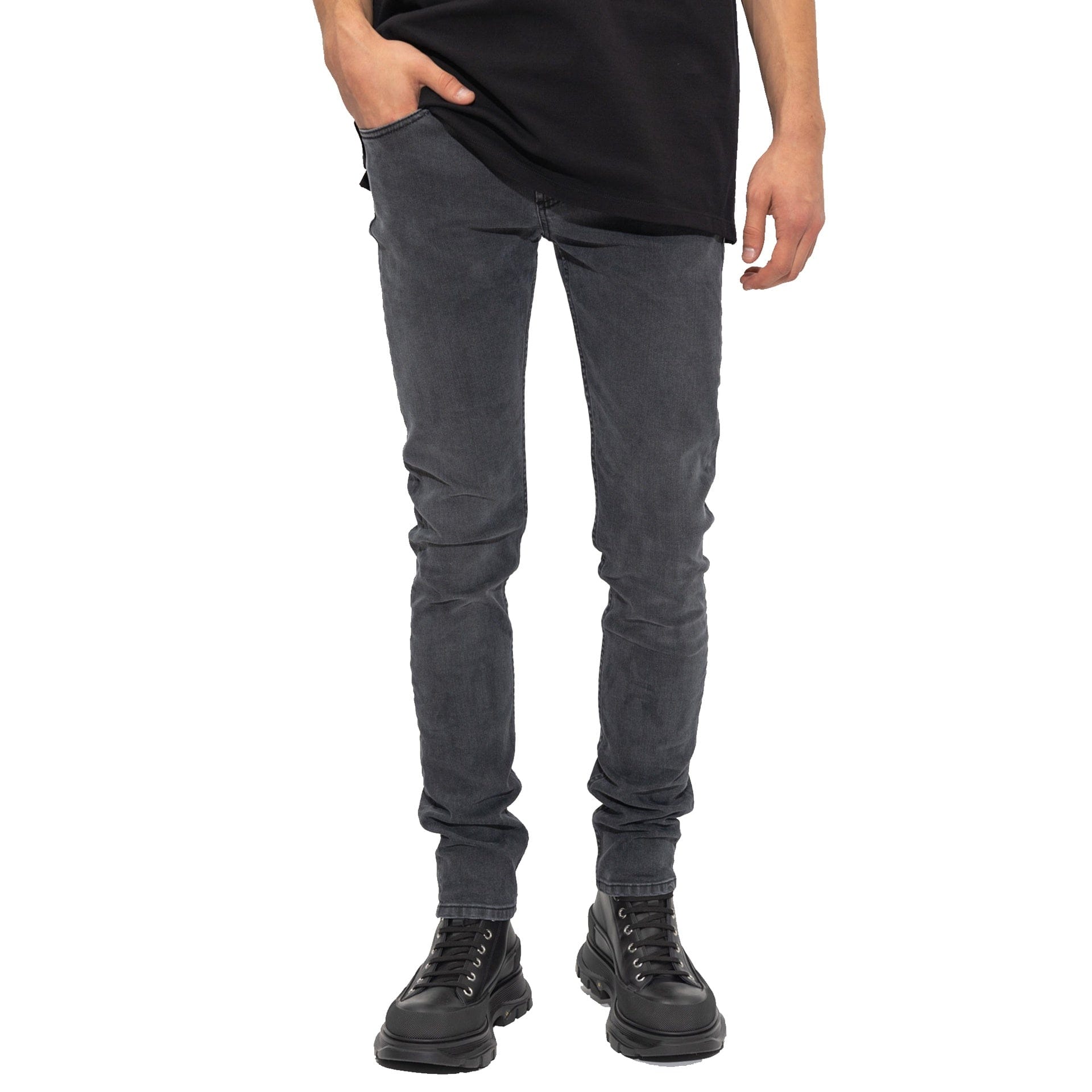 Alexander McQueen Cotton Denim Five-Pocket Jeans - alternate view