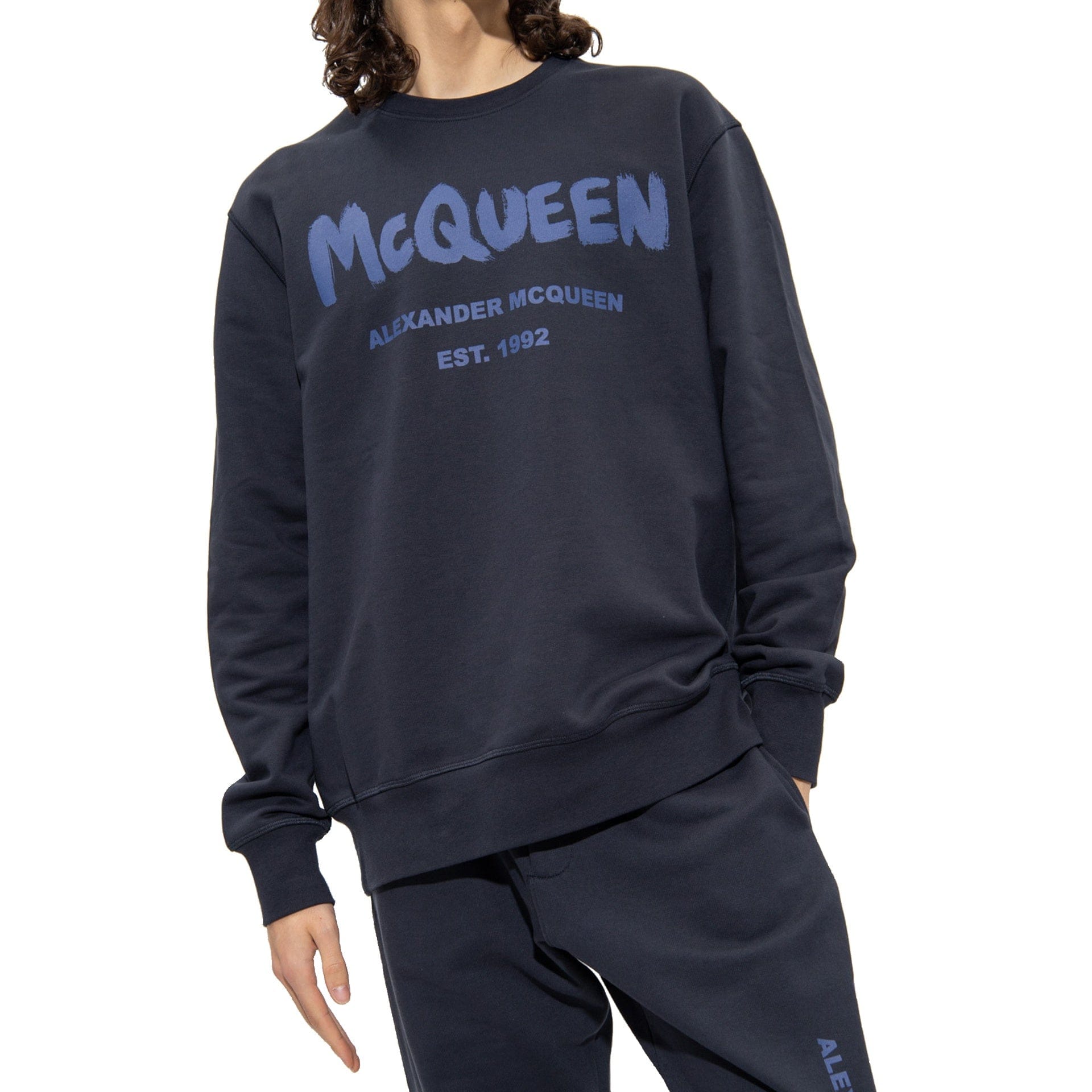 Alexander McQueen Cotton Logo Crewneck Sweatshirt - alternate view