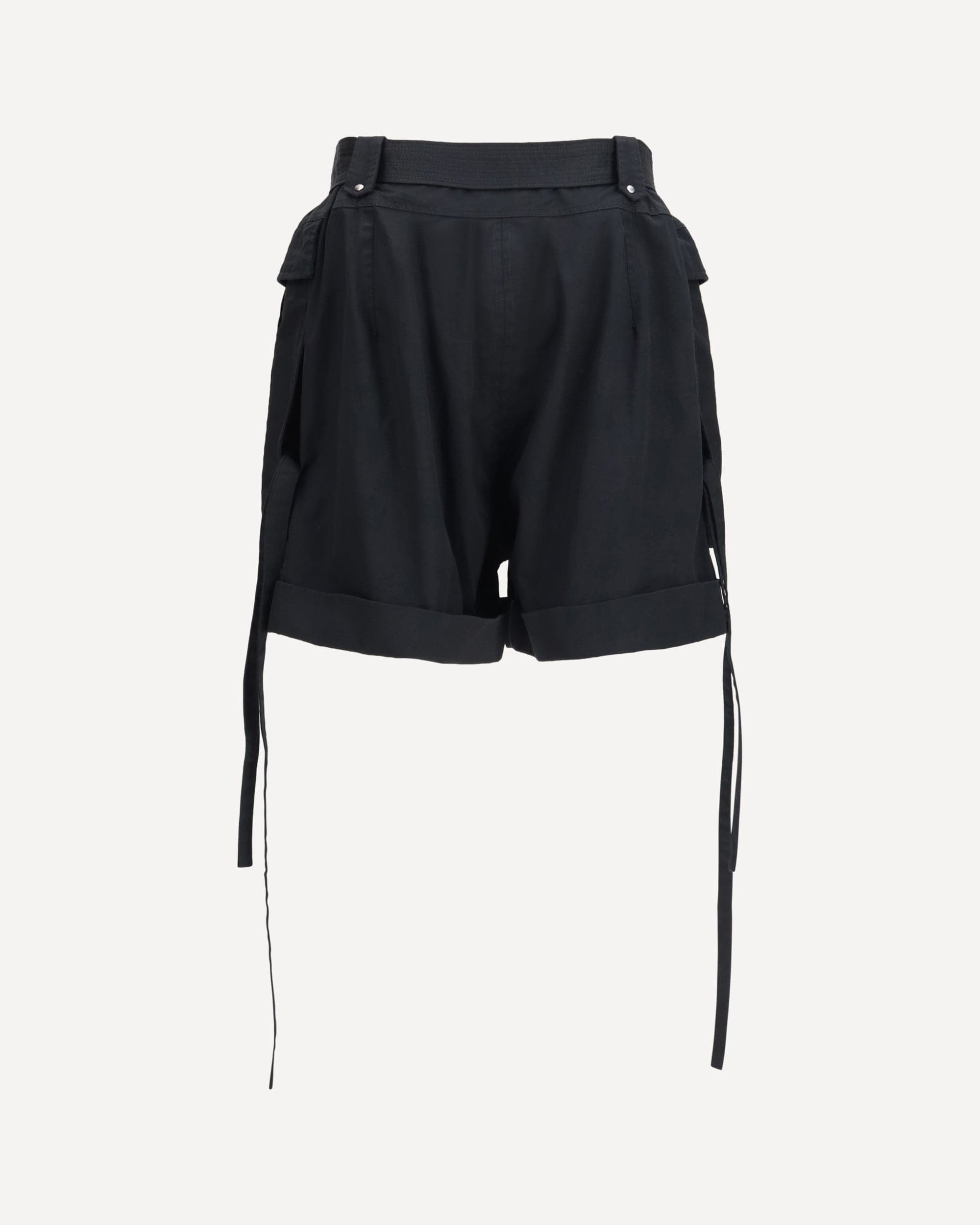 Alexander McQueen Cotton Shorts With Adjustable Belt - alternate view