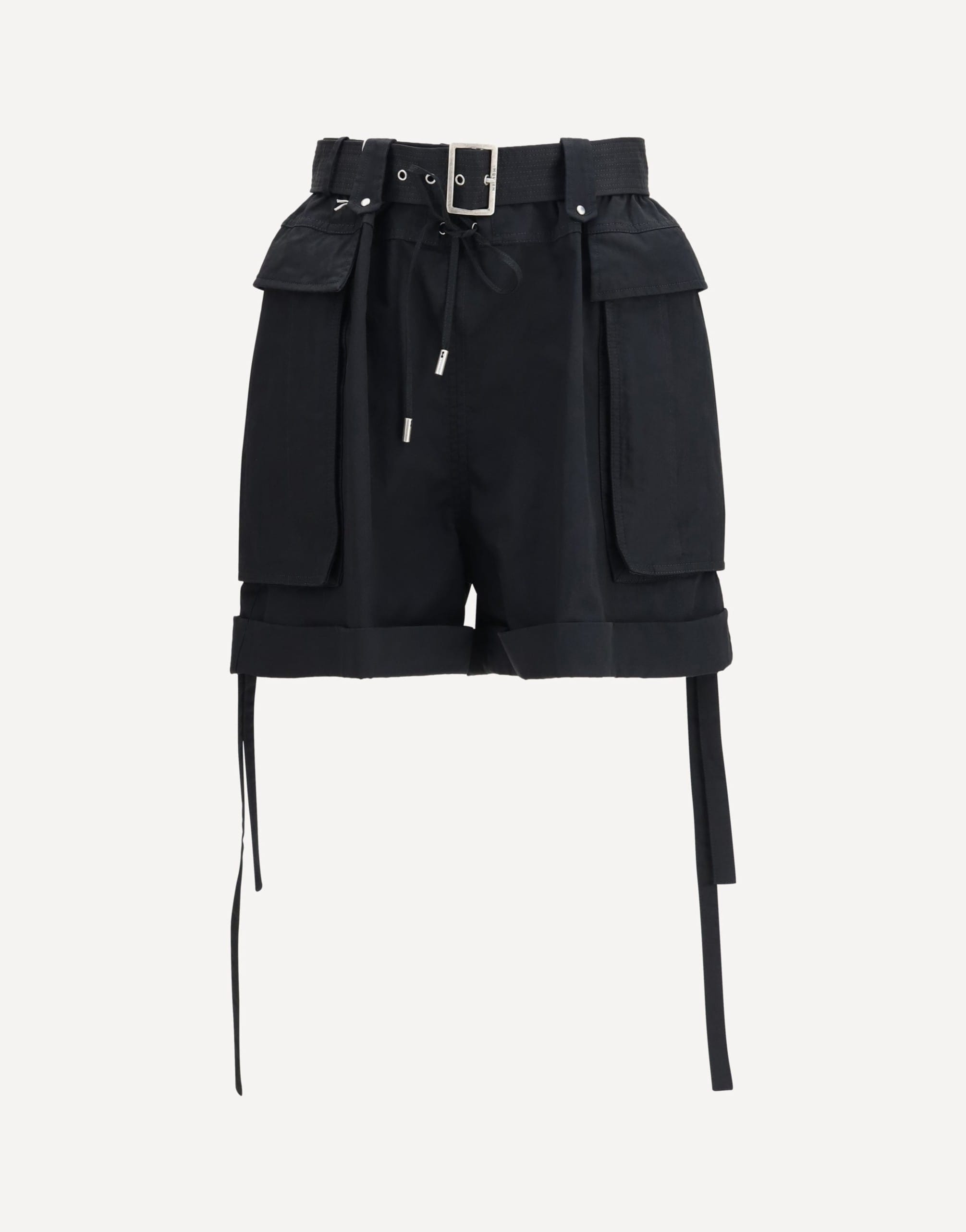Alexander McQueen Alexander McQueen Cotton Shorts With Adjustable Belt